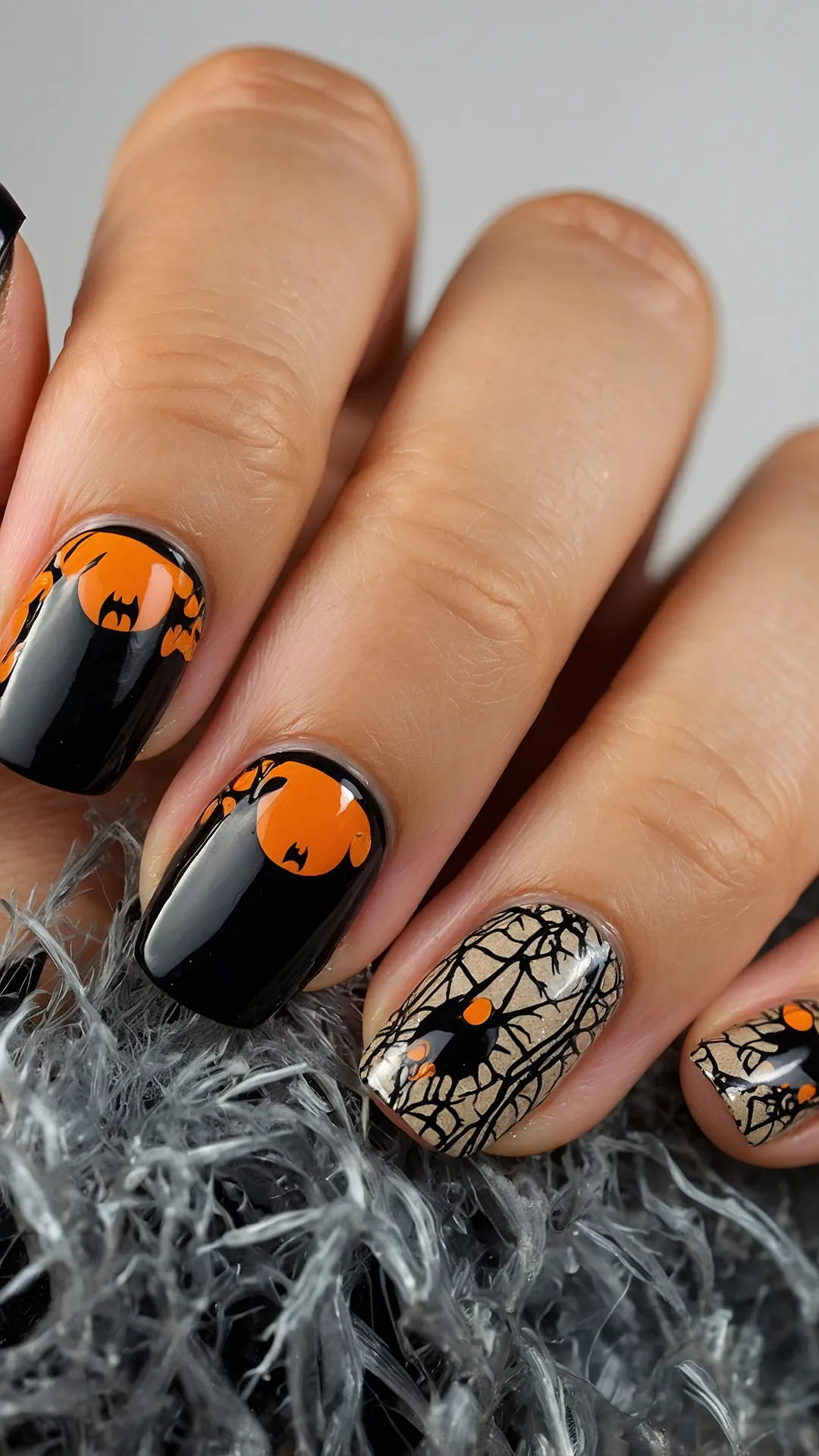 Candy Corn Chaos Mani
