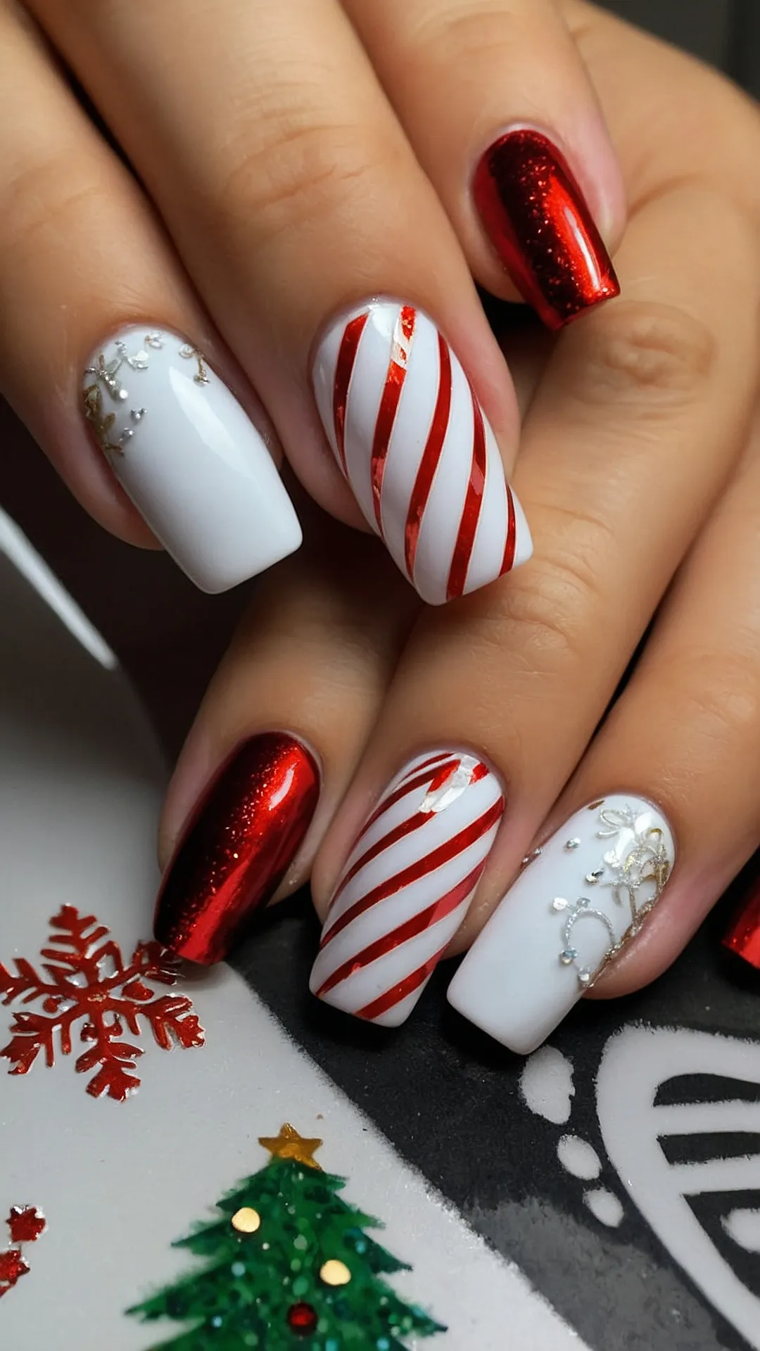 Yuletide Nail Art