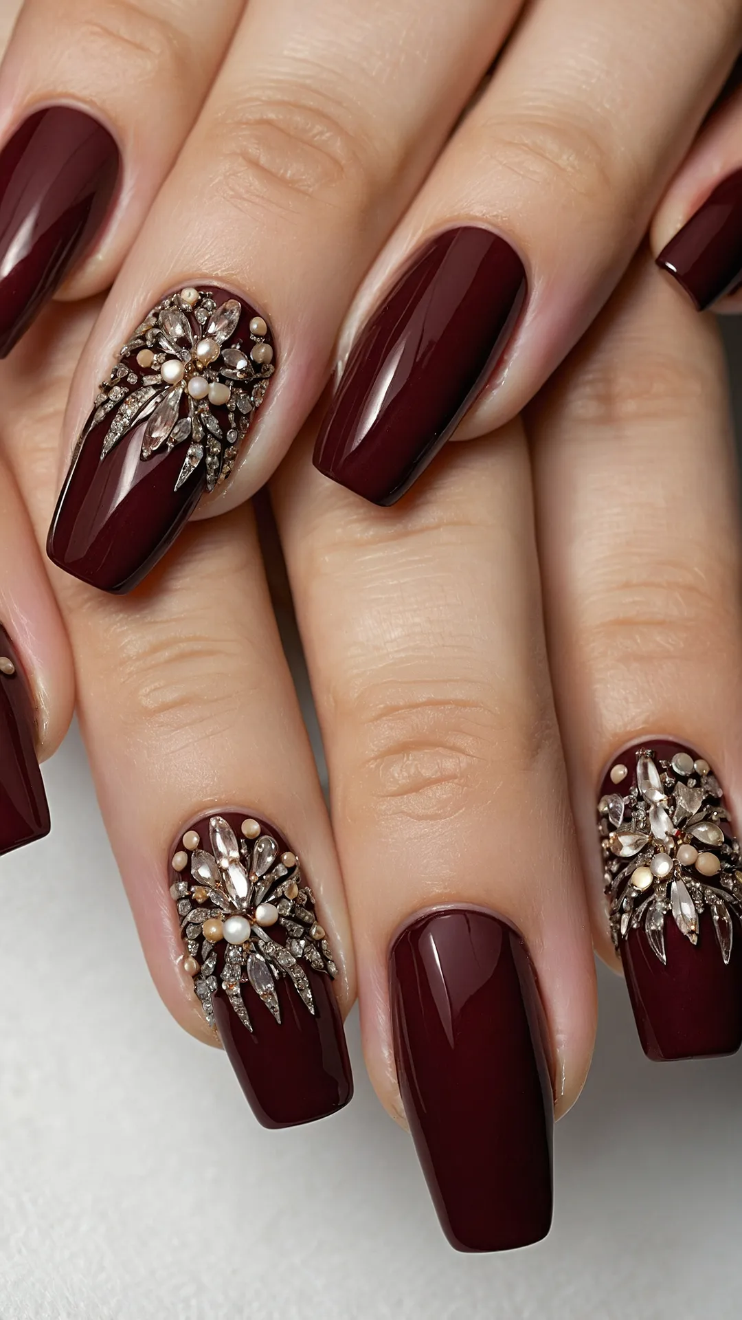 Serving Maroon Sparkle