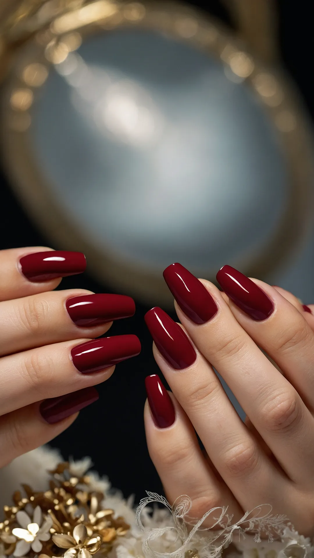 Maroon Nail Majesty