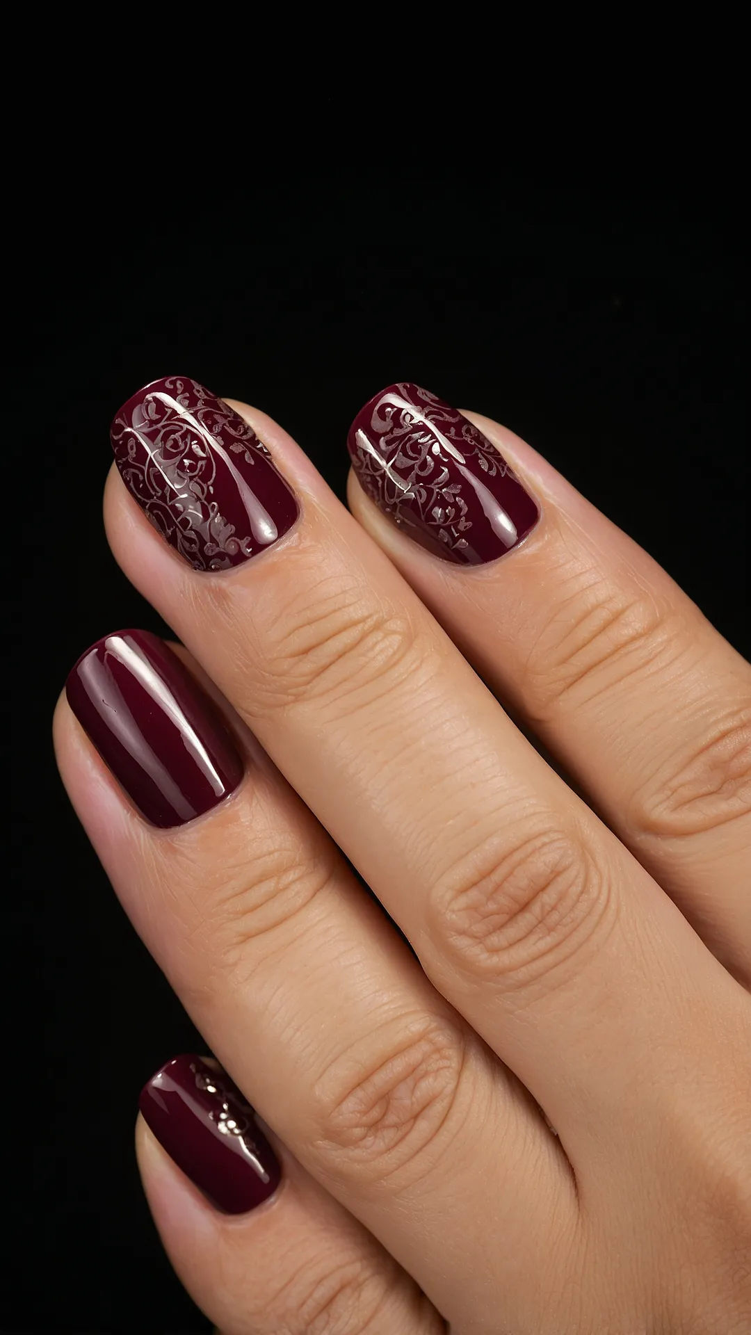 Luxe Wine Nails