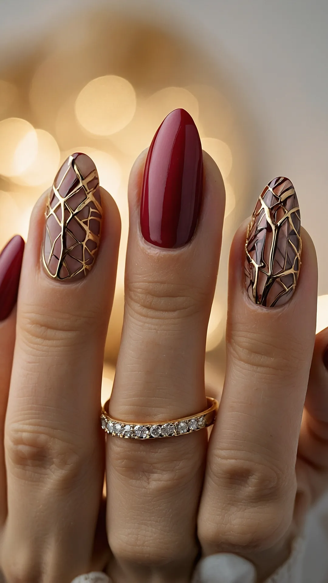 Nails Lit for Celebration