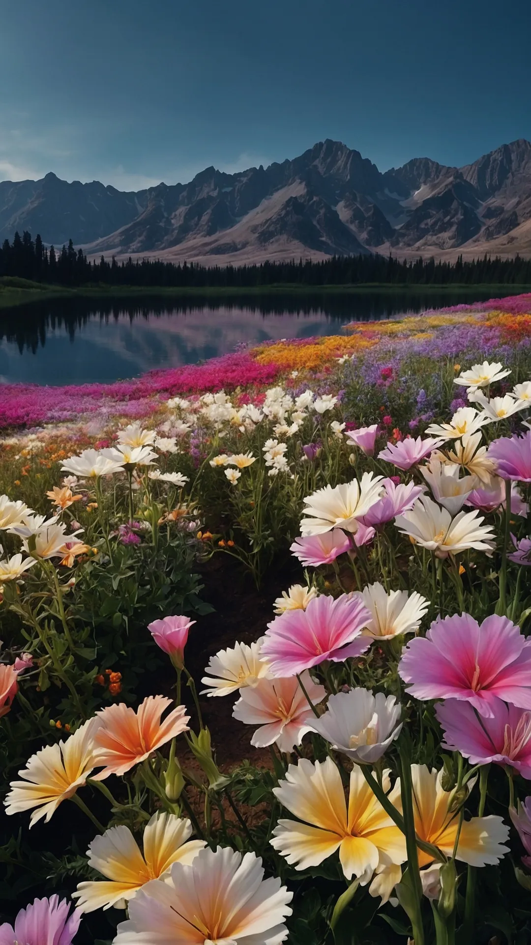 Vibrant Screen Flora