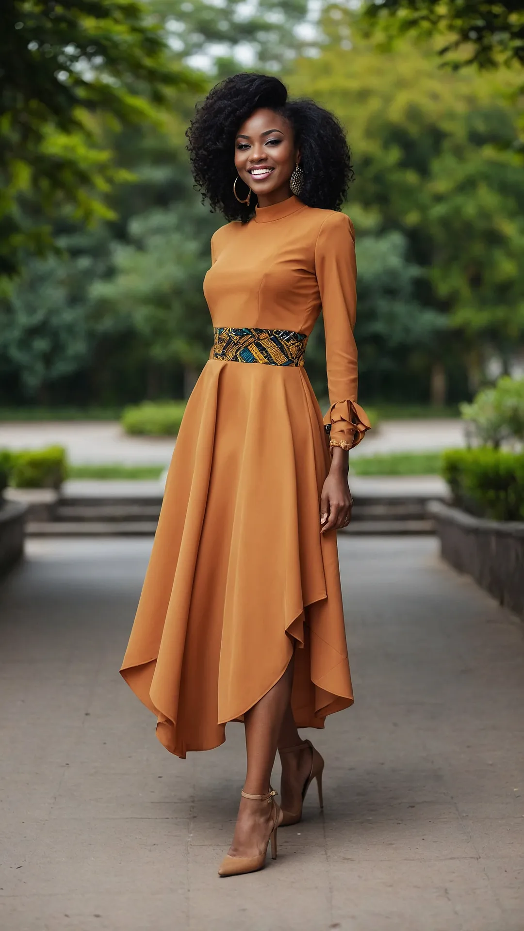 Shine in African Fabric