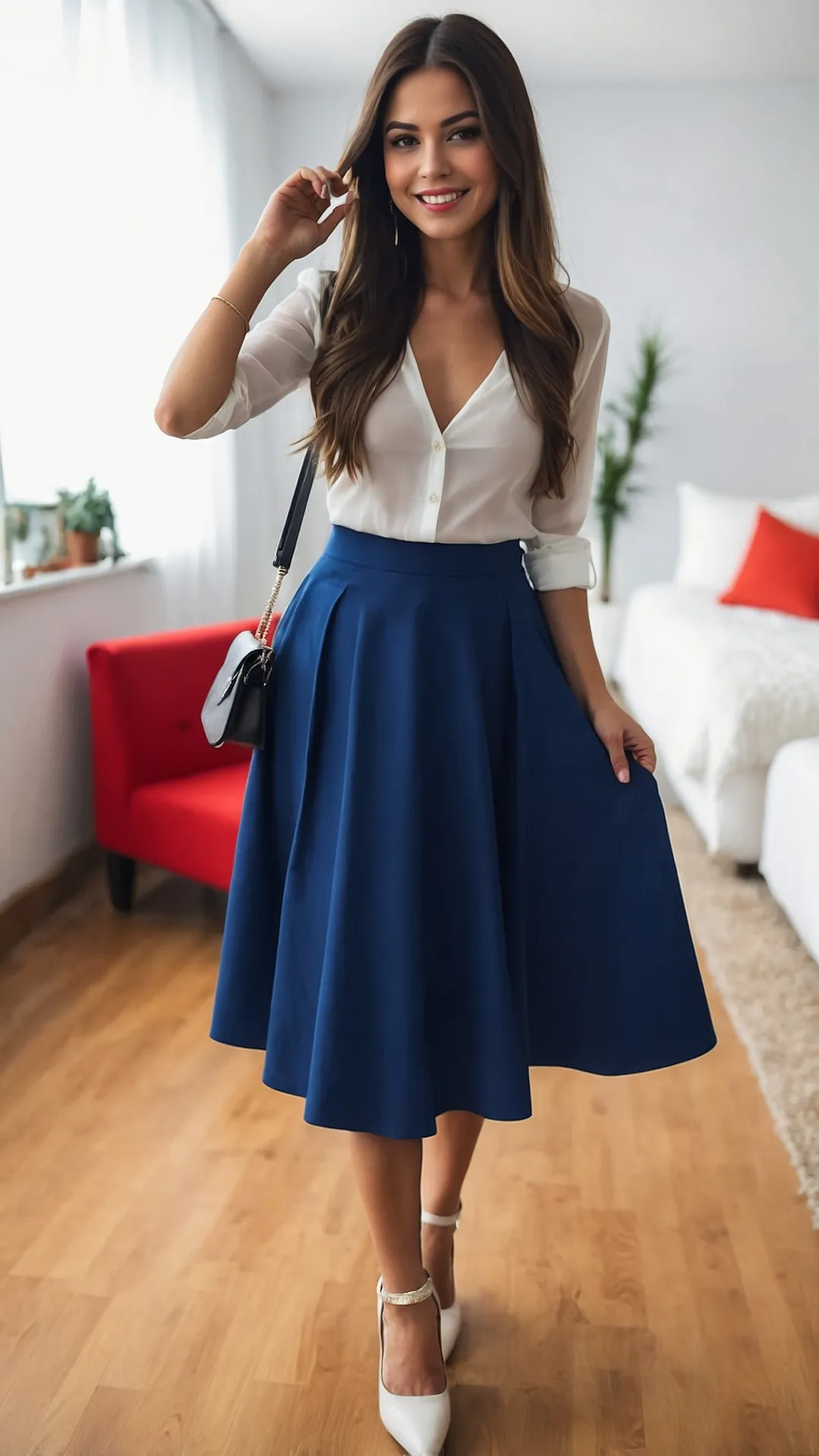 Perfectly Pleated Blue