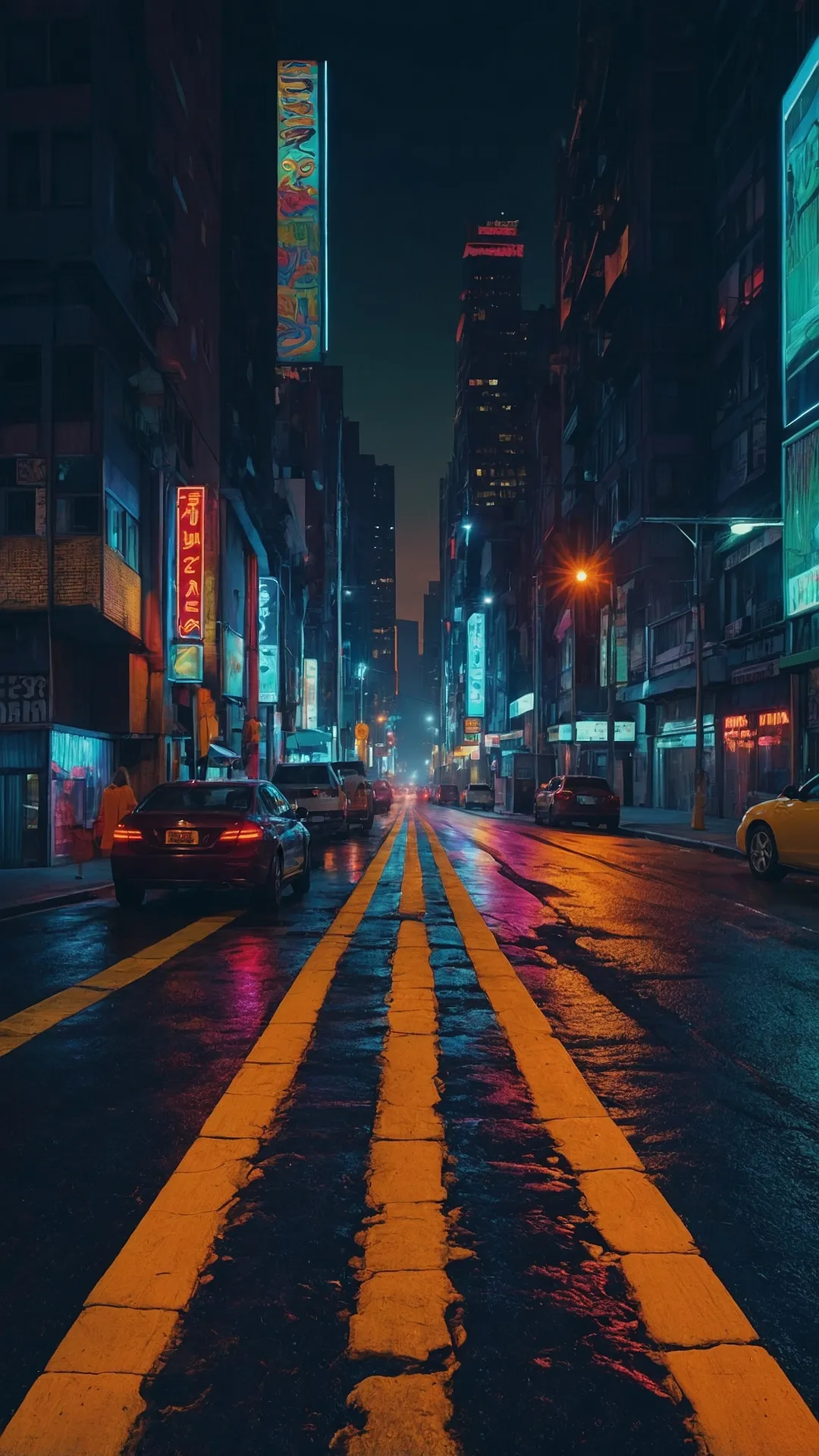 Lit City View