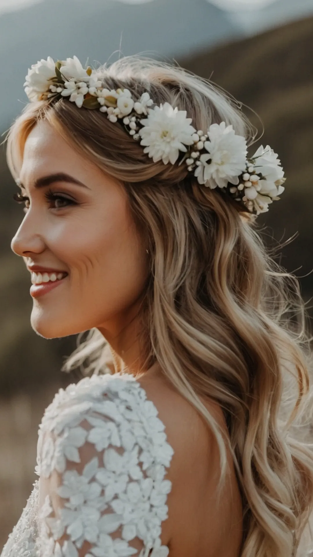 A Floral Wedding Crown