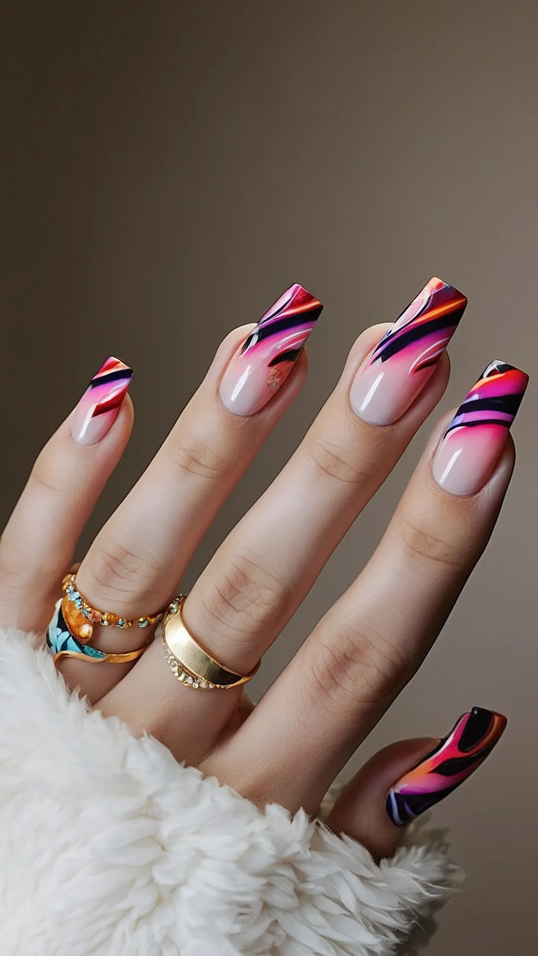 Autumn Swirls: November's Nail Art Dream