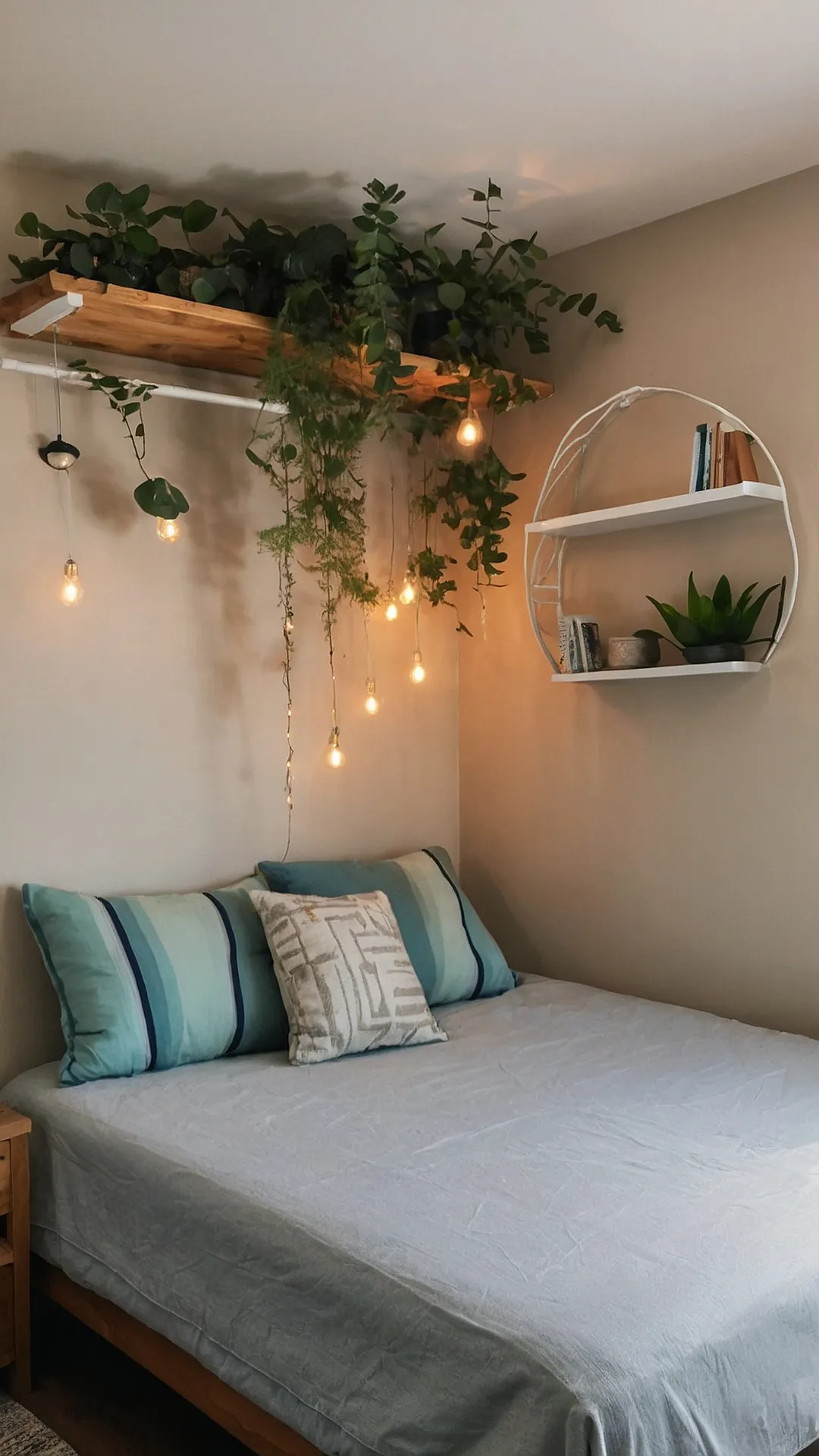 Room Ideas: Hanging Gardens and String Lights