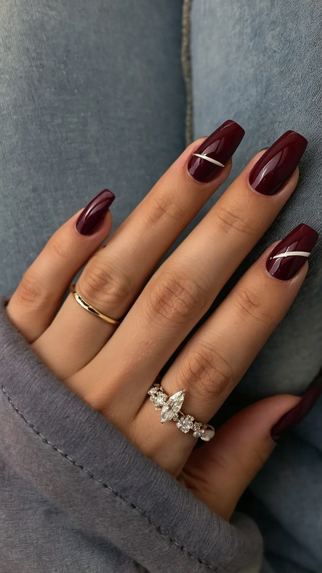 Burgundy Nail Chic