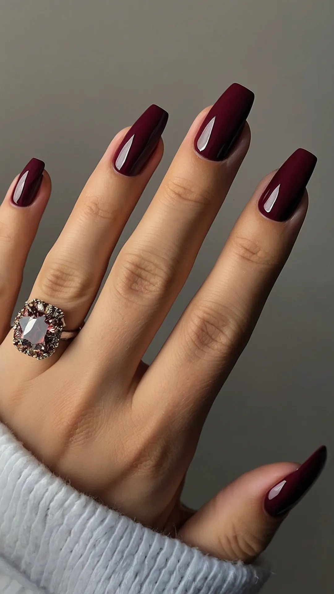 Burgundy Nail Pop