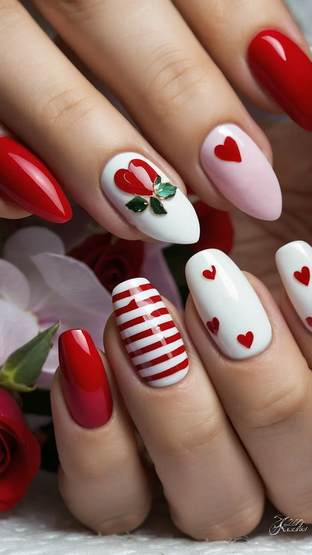 Valentine's Nail Sparkle