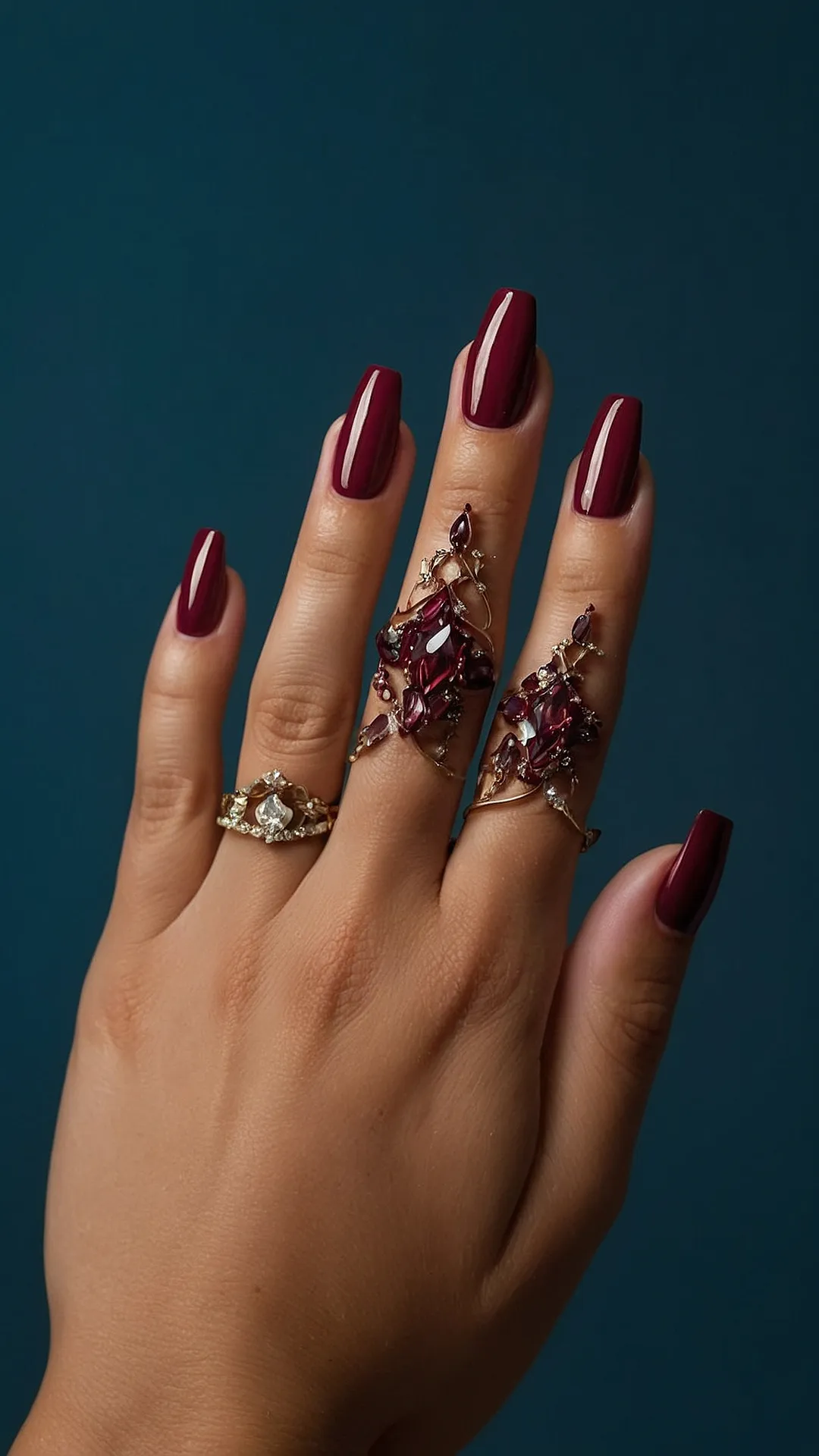 Burgundy & Bling