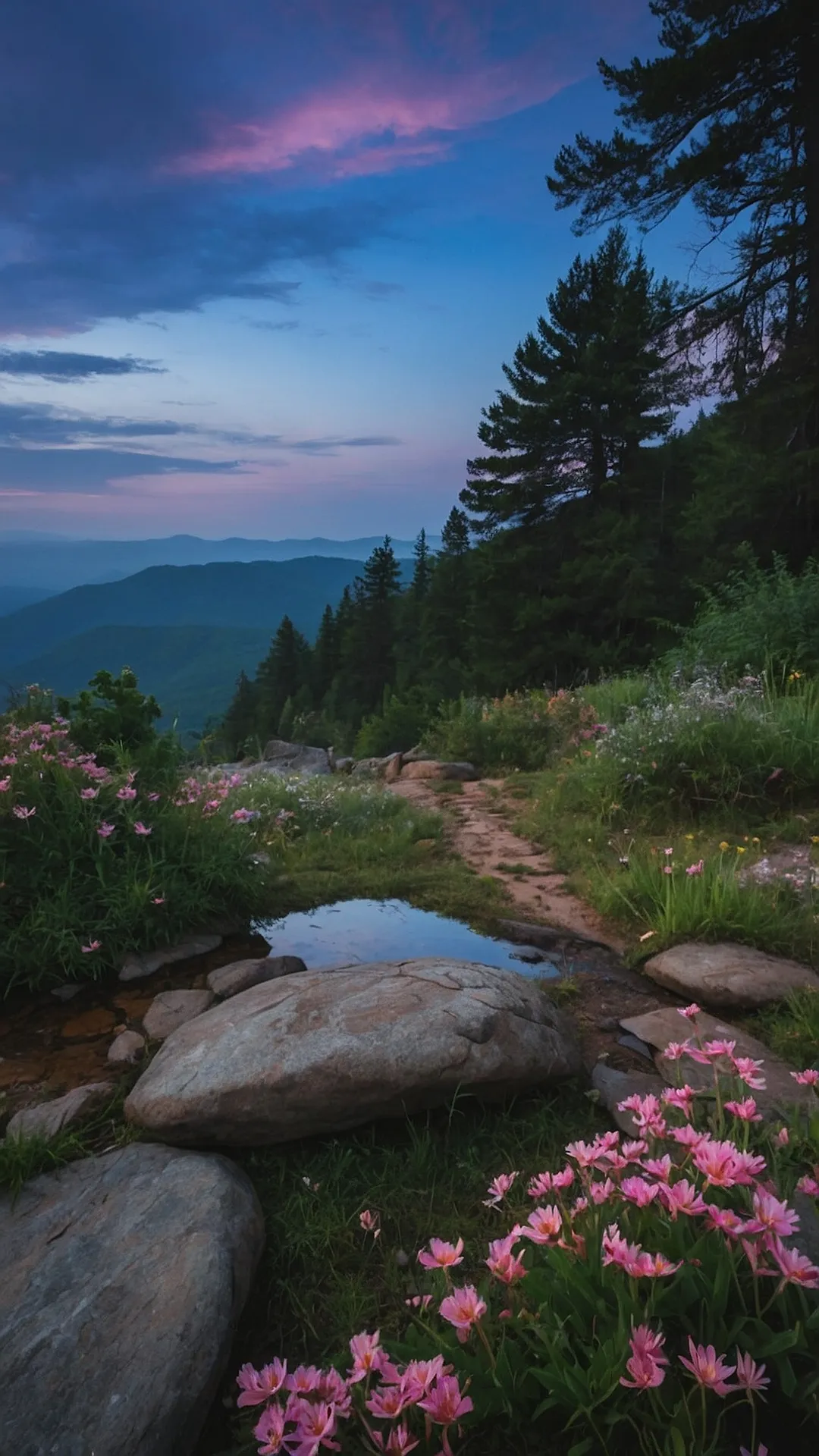 Misty Mountains Embracing Endless Horizons