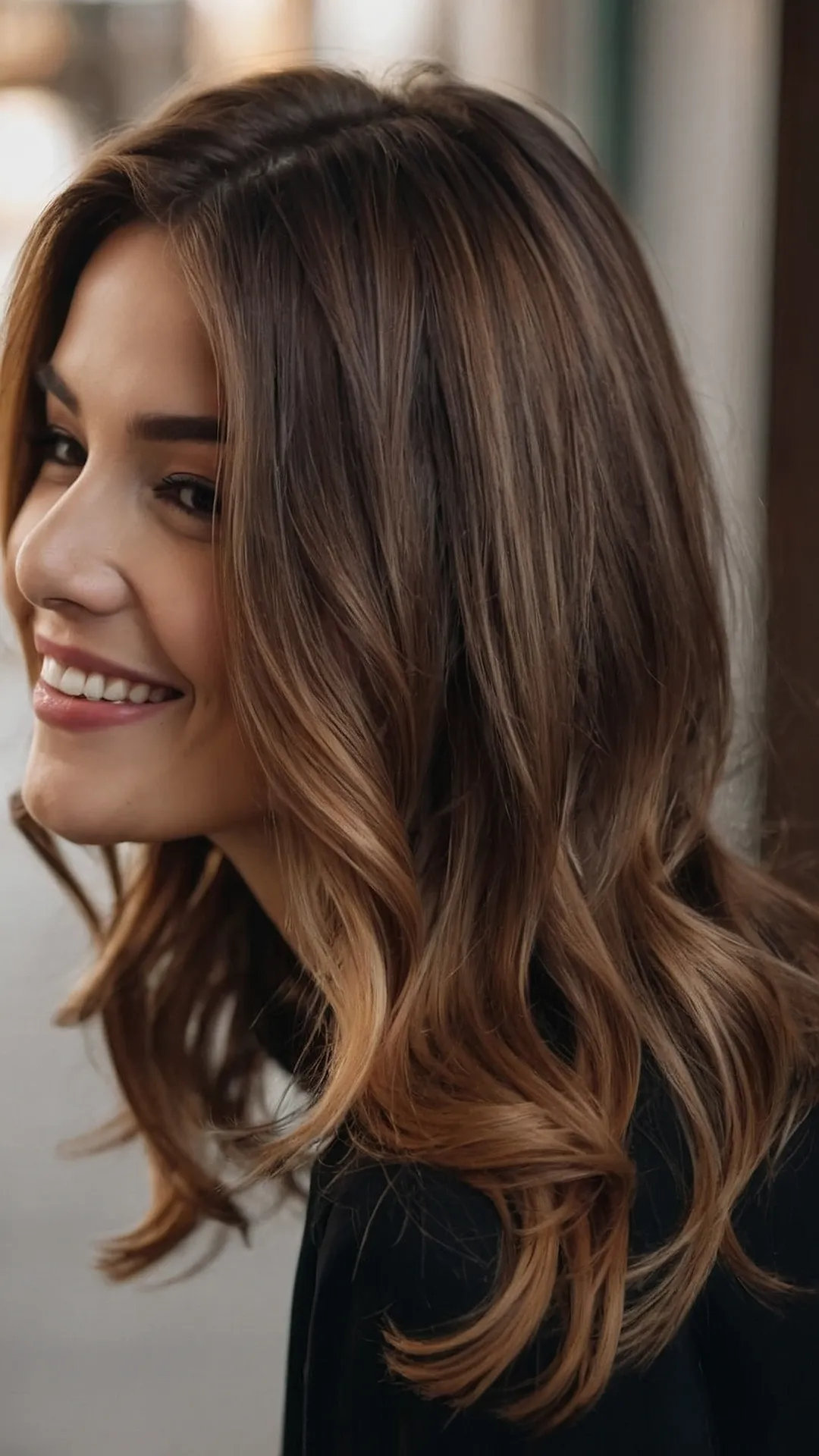 Balayage Waves:  Fall's Beachy Vibe