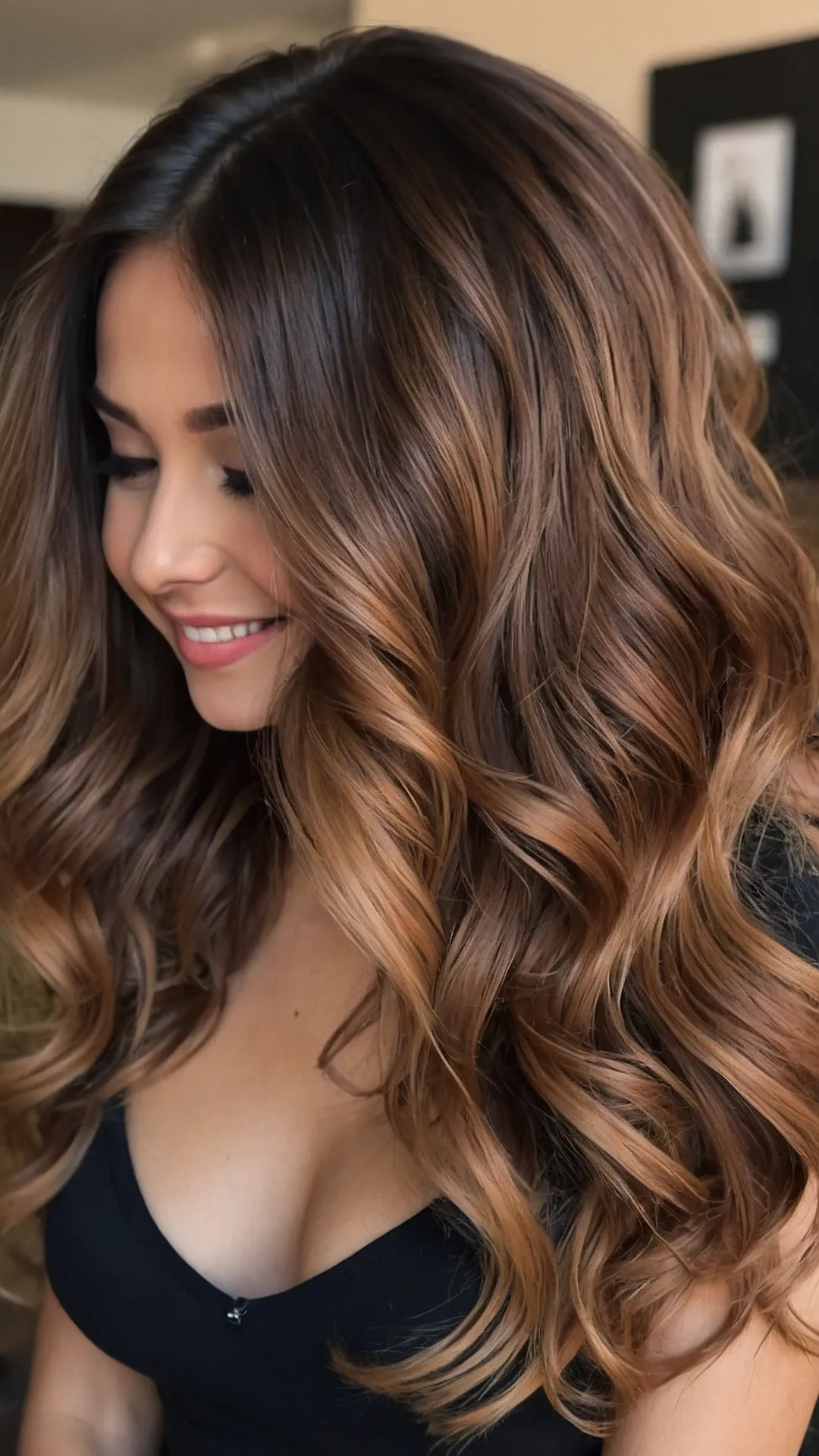 Sun-Kissed Balayage:  Ready for Pumpkin Spice