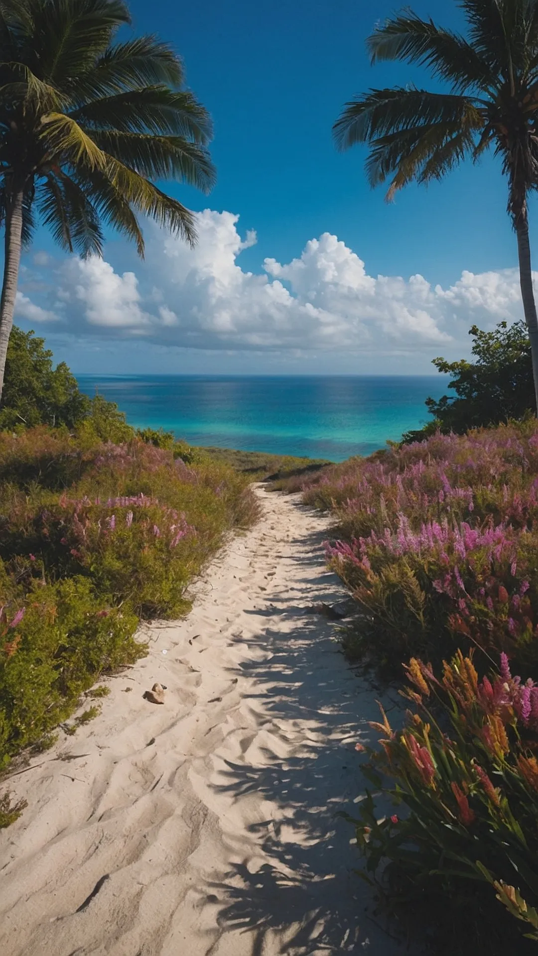 Vibrant Fields of Flowers in Breezy Bliss