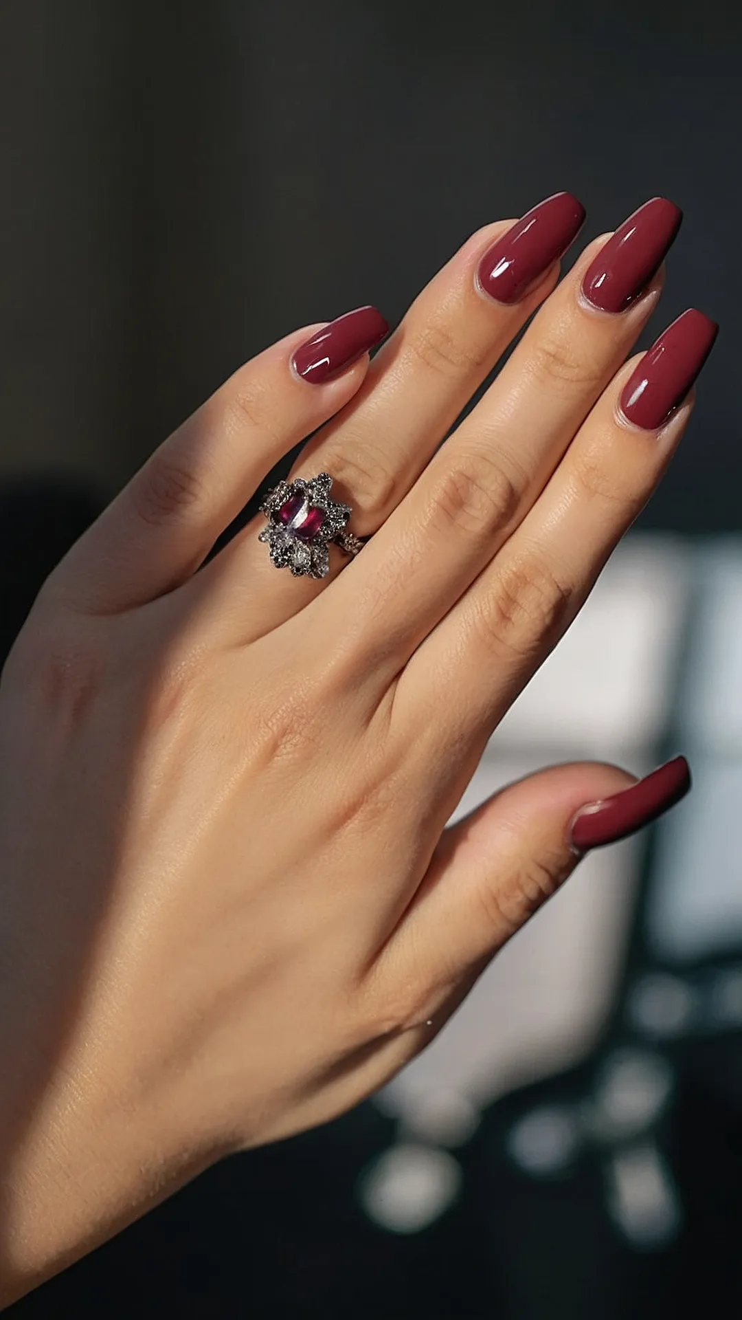 Fall Nails: Red Hot & Ready to Sparkle!