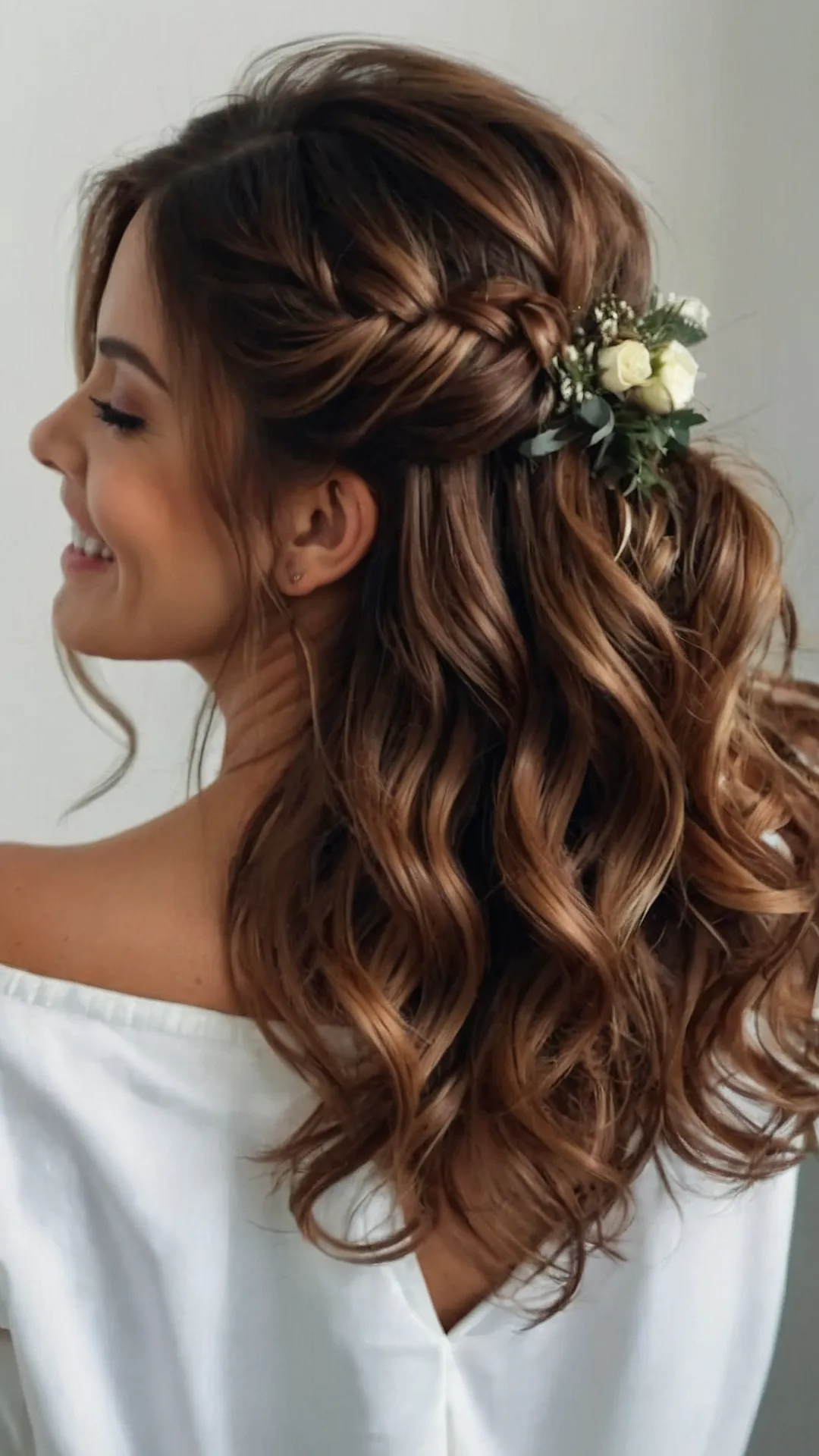 Curly Hairstyles: Braids & Bows: