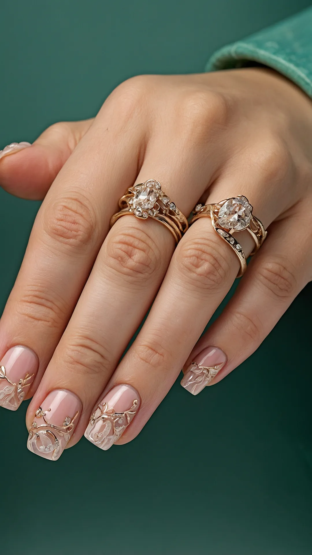 Winter's Crown Nails
