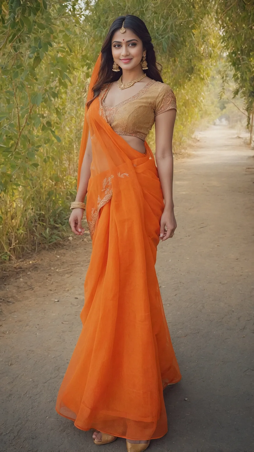 Orange Blouse Wow Factor