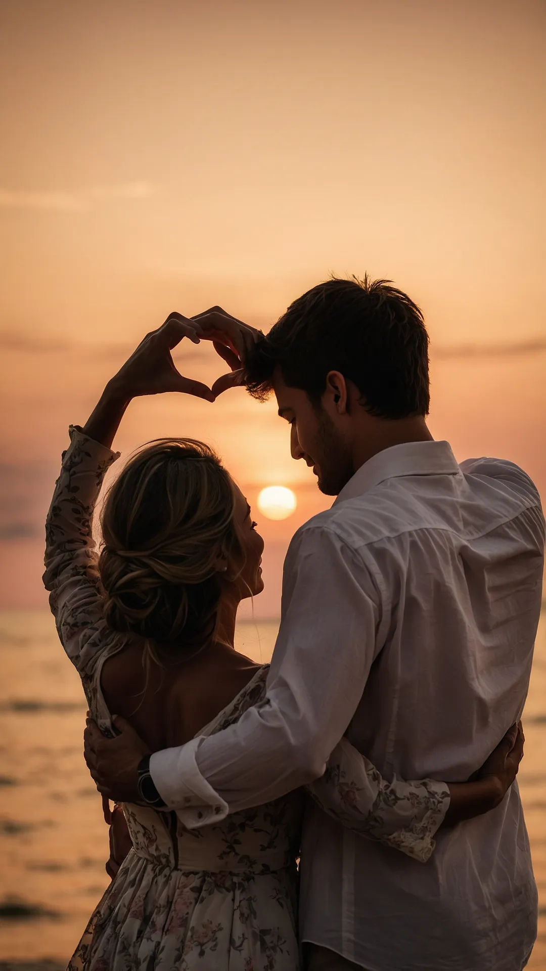 Heartfelt Sunset View