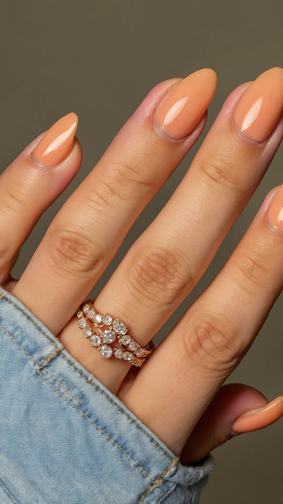 Glimmering Peach Polish