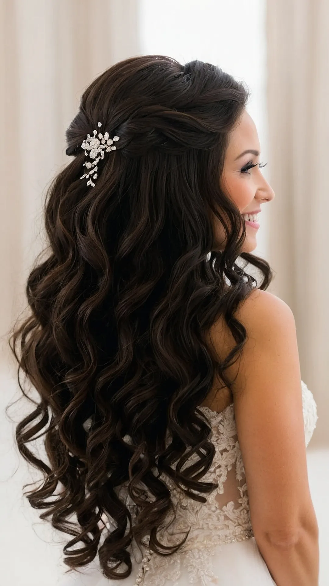 Radiant Curls: Bridal Style