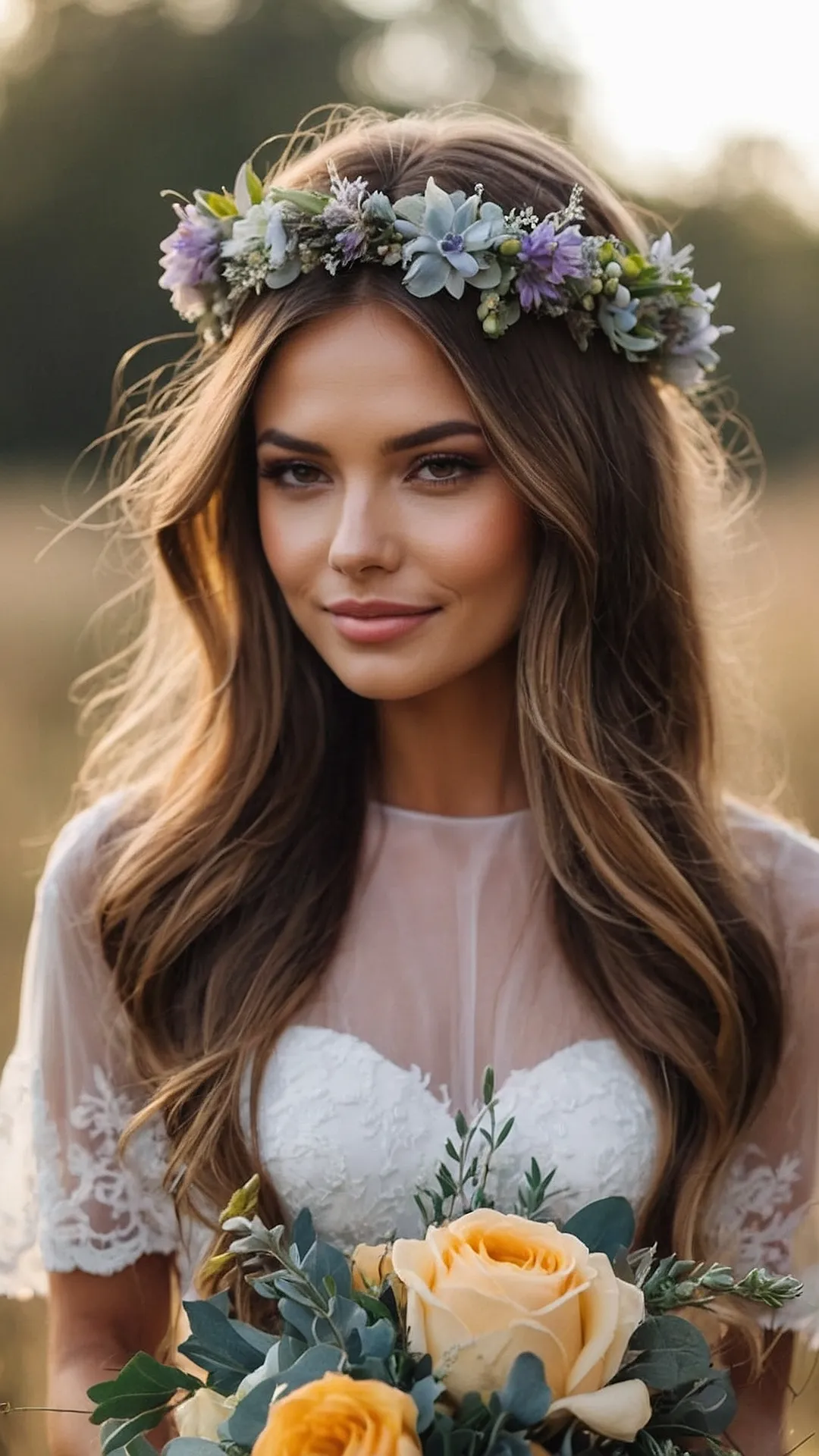 Bridal Bouquet Crown