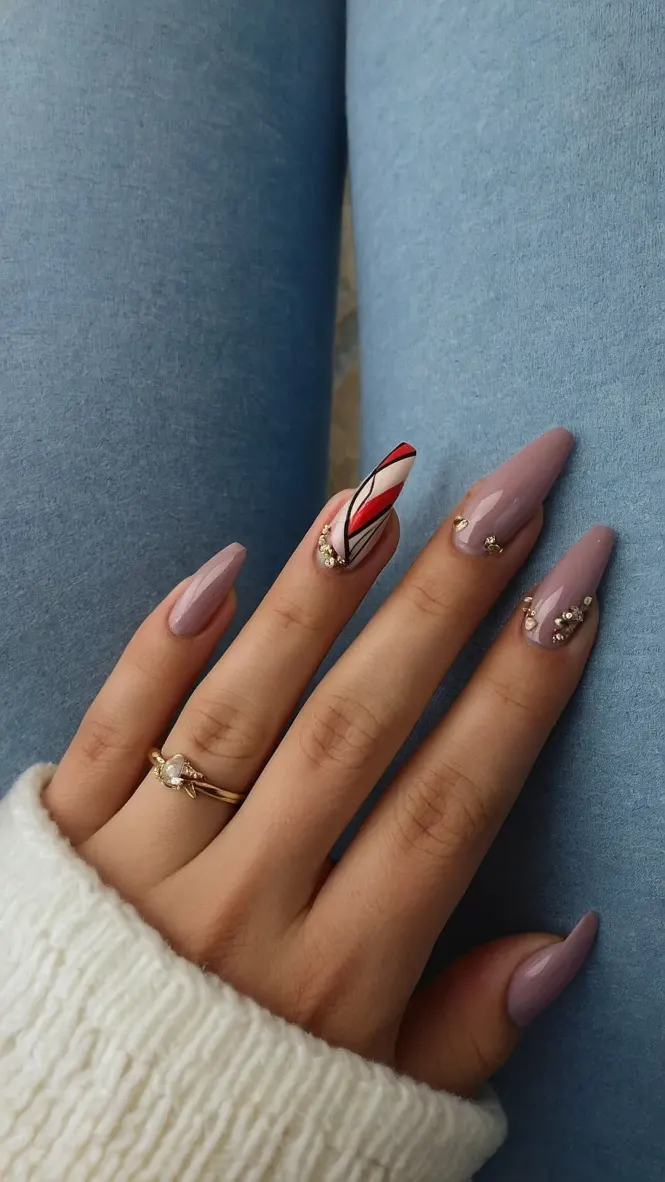 Half & Half Nails