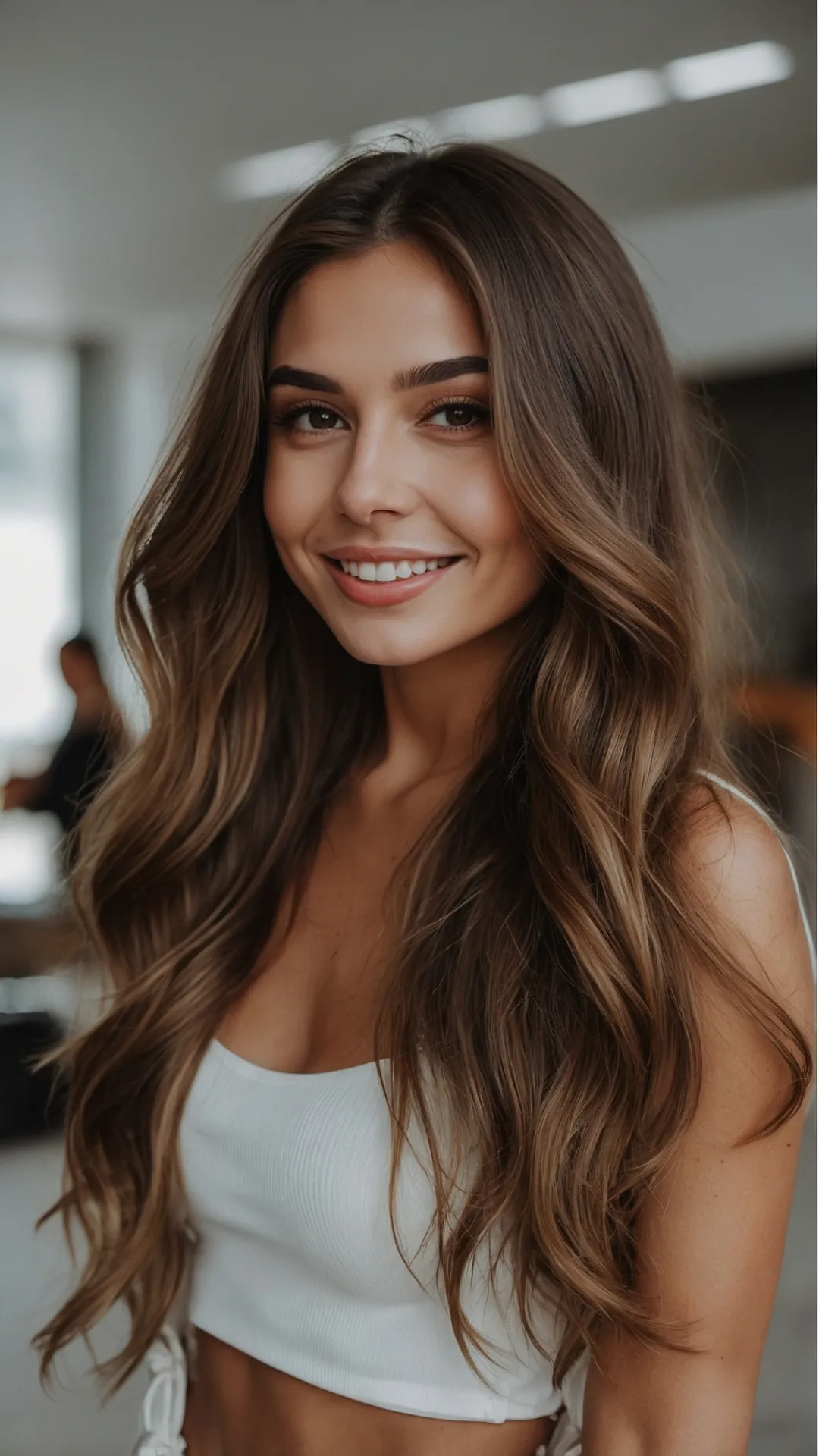 The Balayage Glow: Dark Tones Elevated