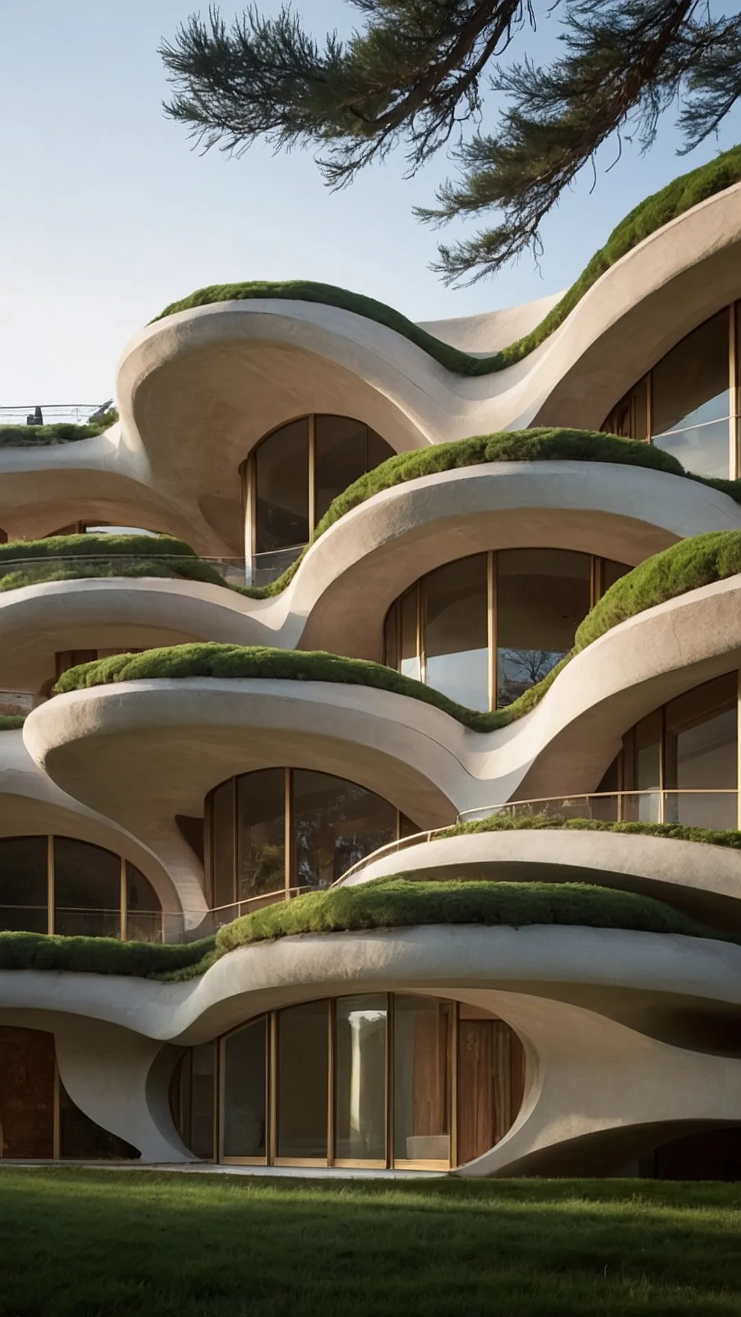 Groovy Green: Nature's Architectural Dance