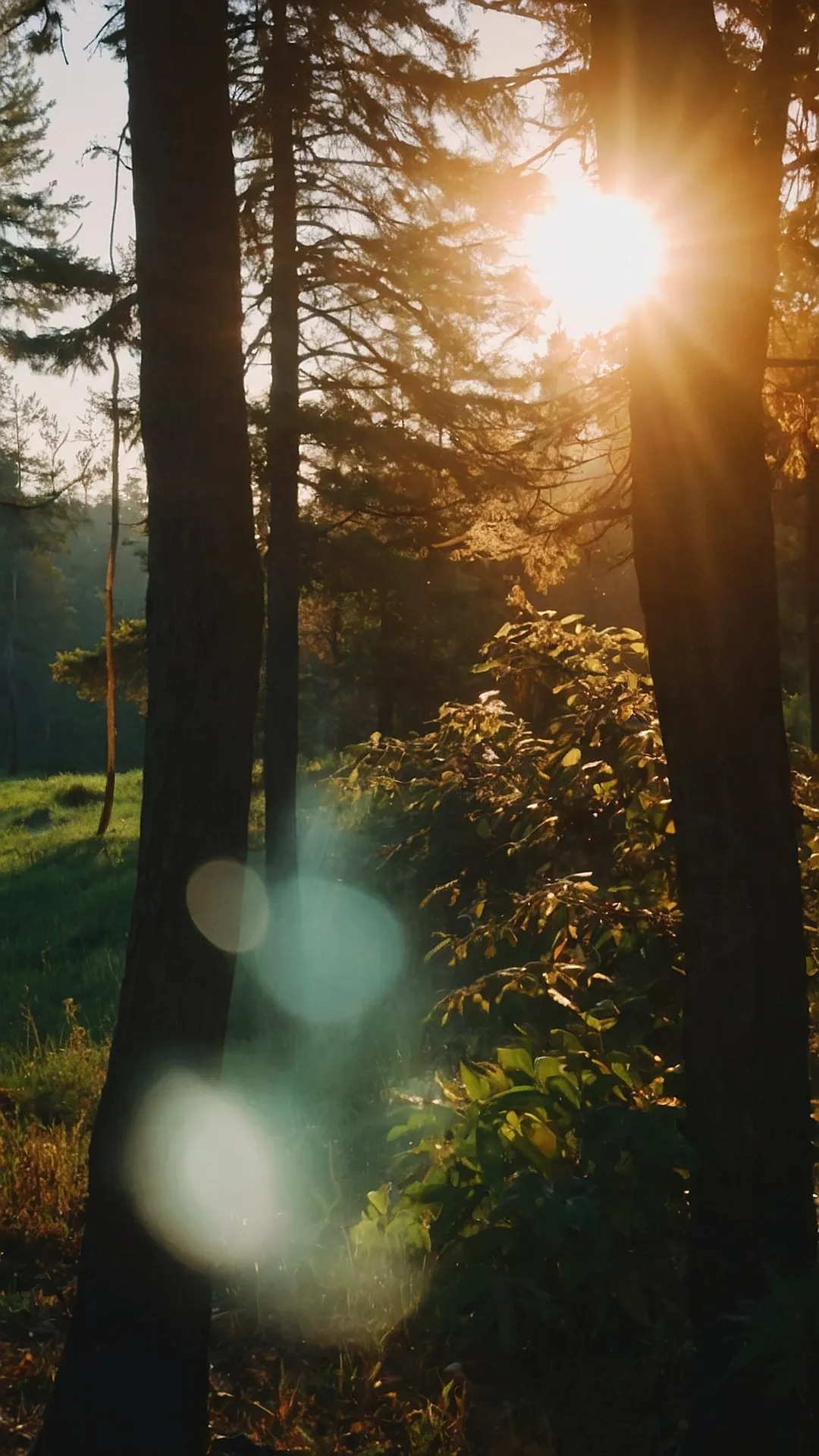 Golden Hour in the Woods: