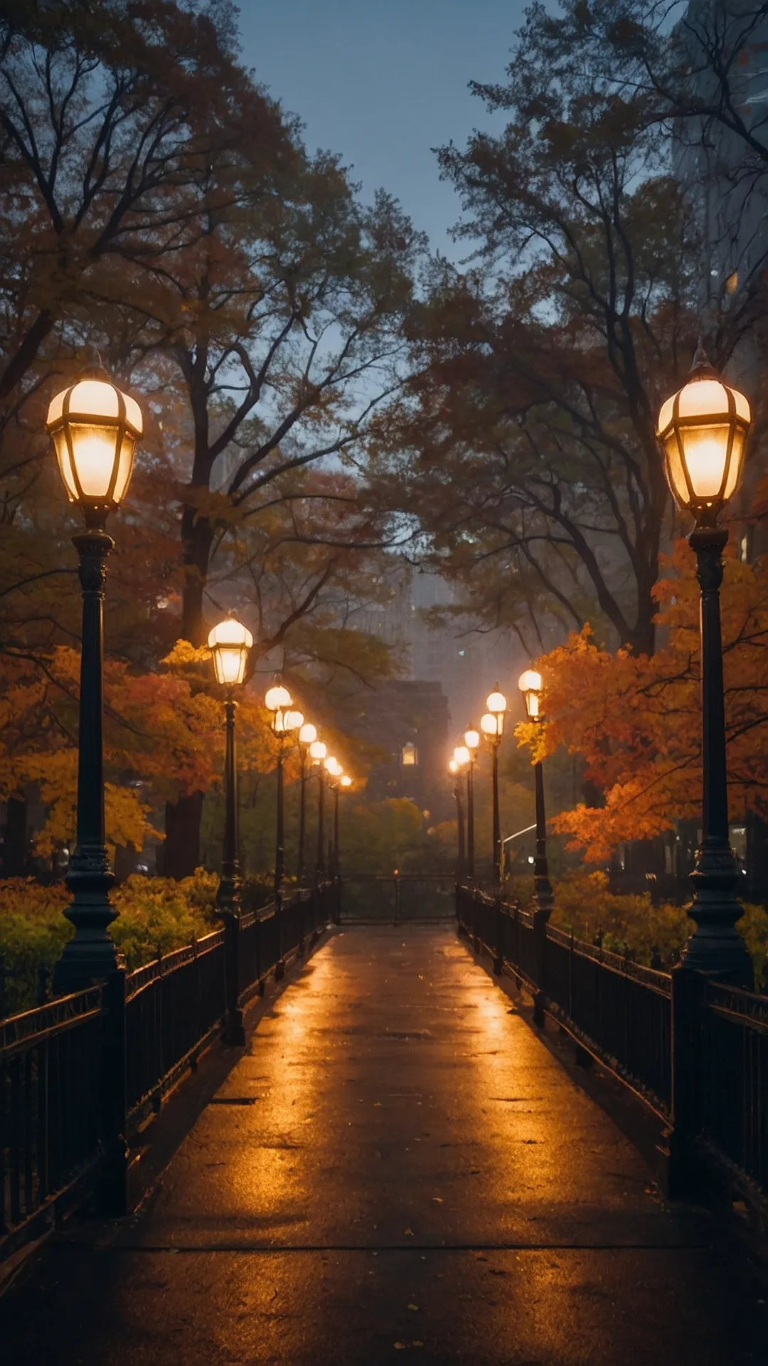 Autumn Stroll in the City That Never Sleeps: