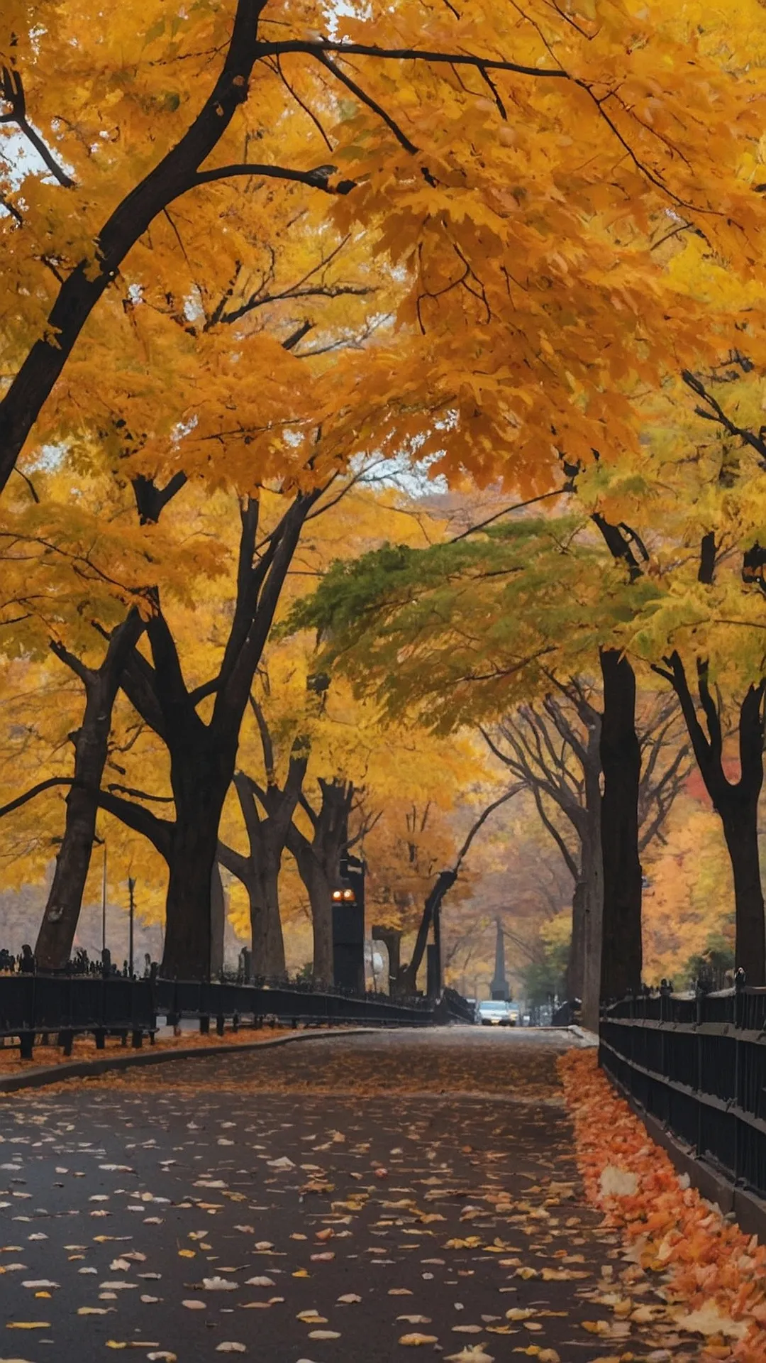 Autumn in New York: A Golden Path: