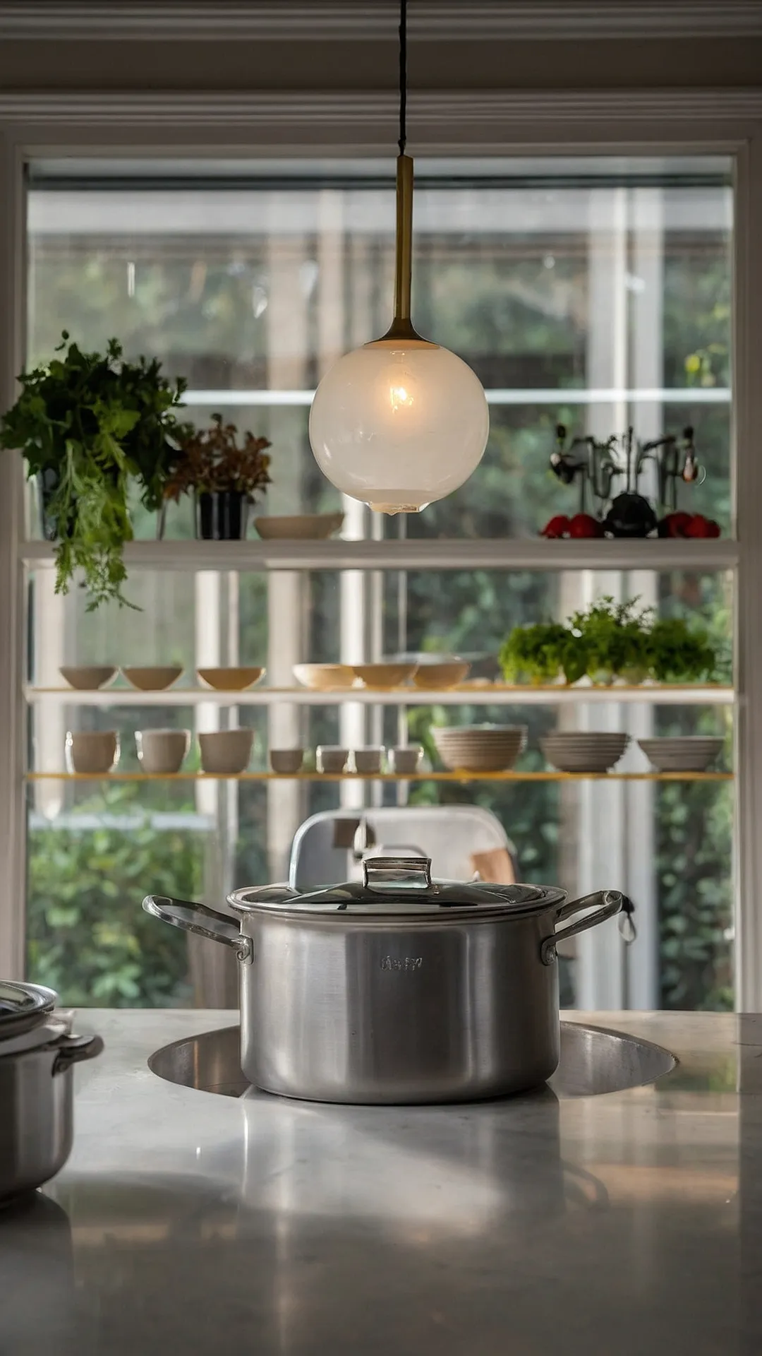 Pendant & Pot Kitchen: