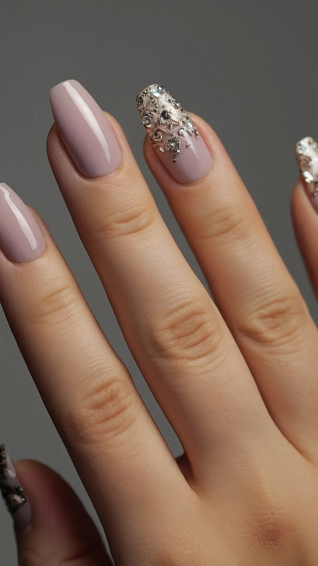 Chic Nail Art:  Sparkling Like a Star