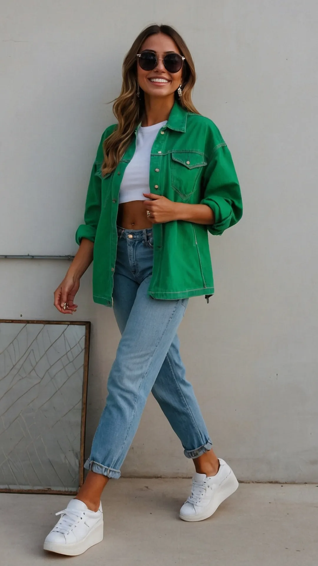 Denim Dreams in Green