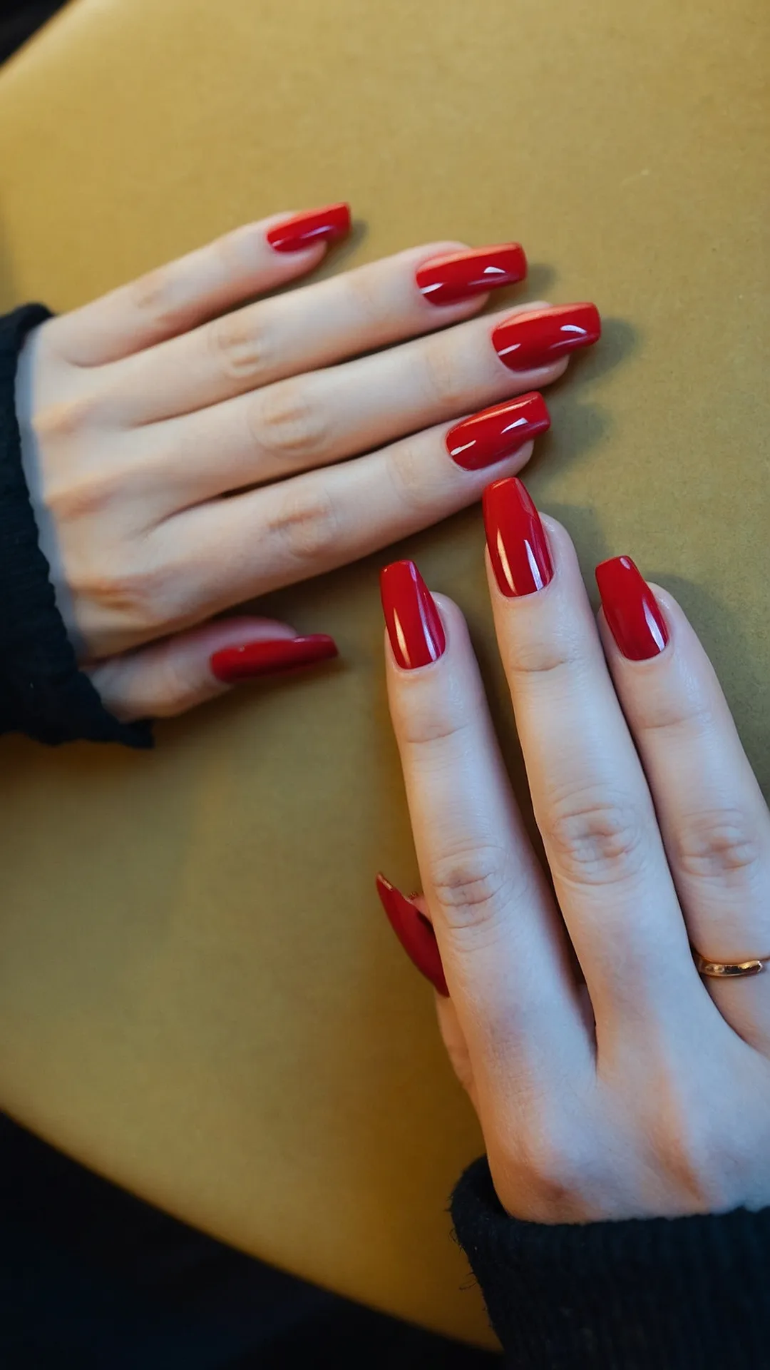 Fiery Flare Nails: