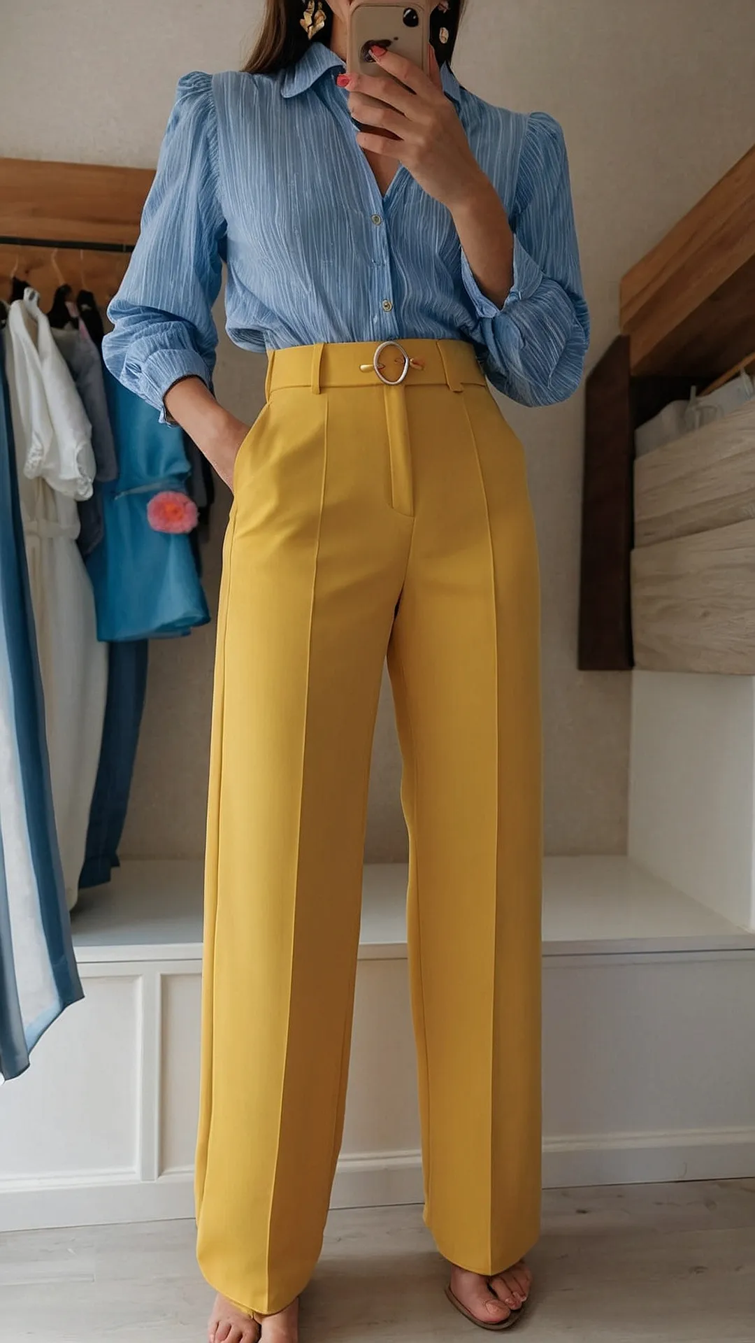 Sunshine Chic: Trousers that Radiate