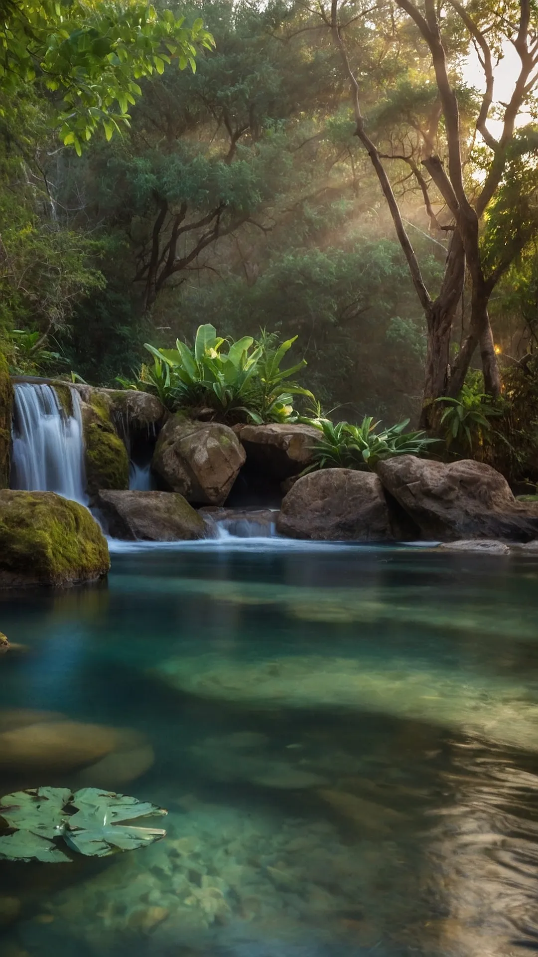 Hidden Waterfall Oasis: