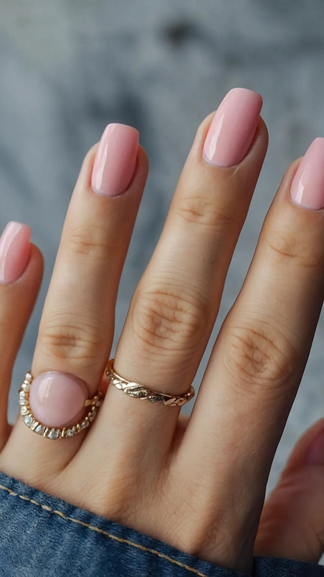 Fall Pink Nails:  A Pretty Penny: