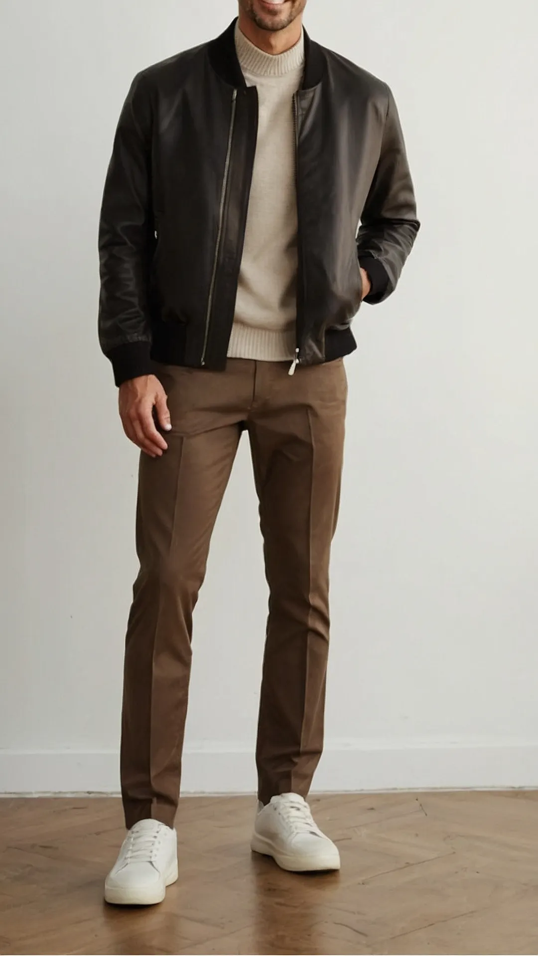 Leather Jacket Coolness: