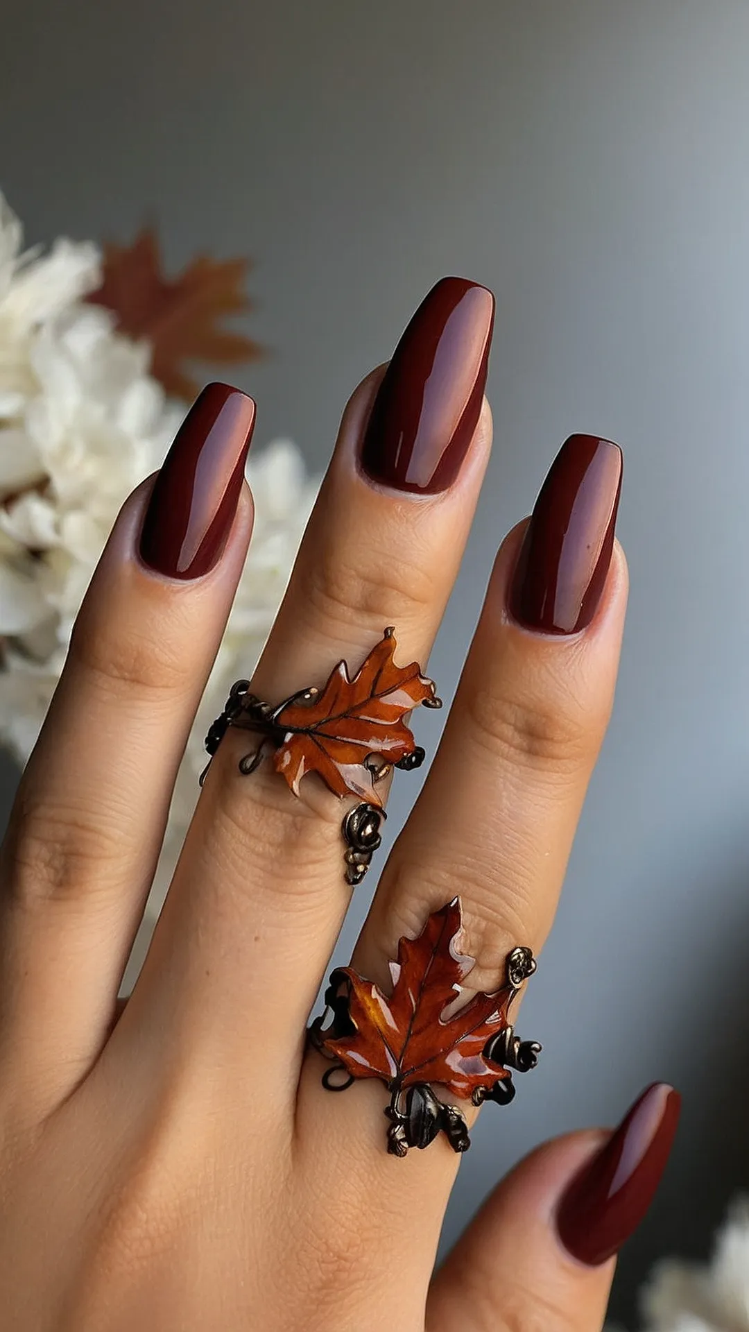 Autumn Ember Nails: