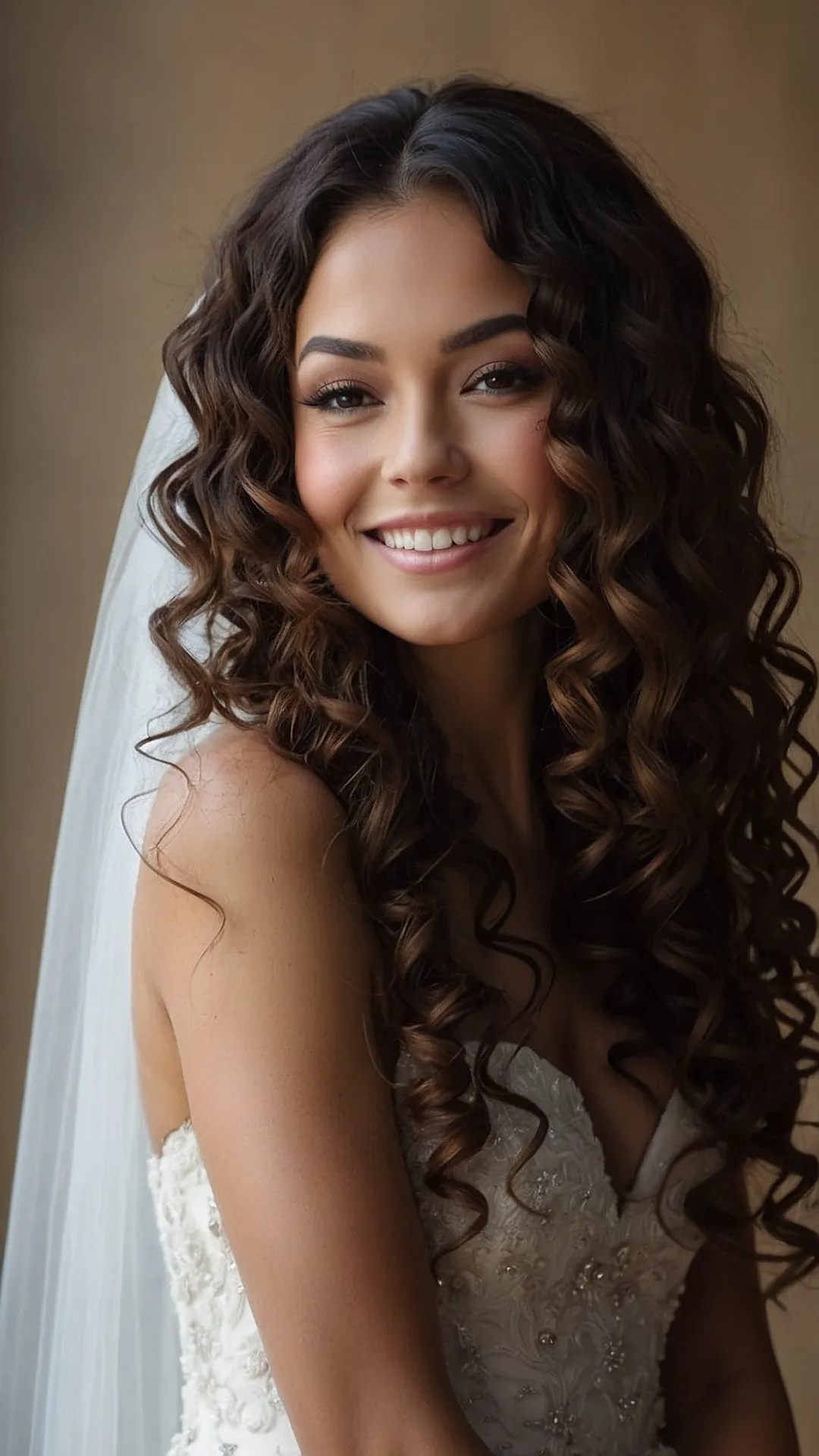 Crown of Curls: Bridal Style