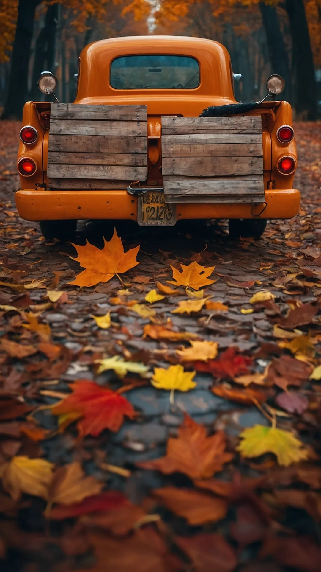 Autumn Leaves and a Rusty Ride