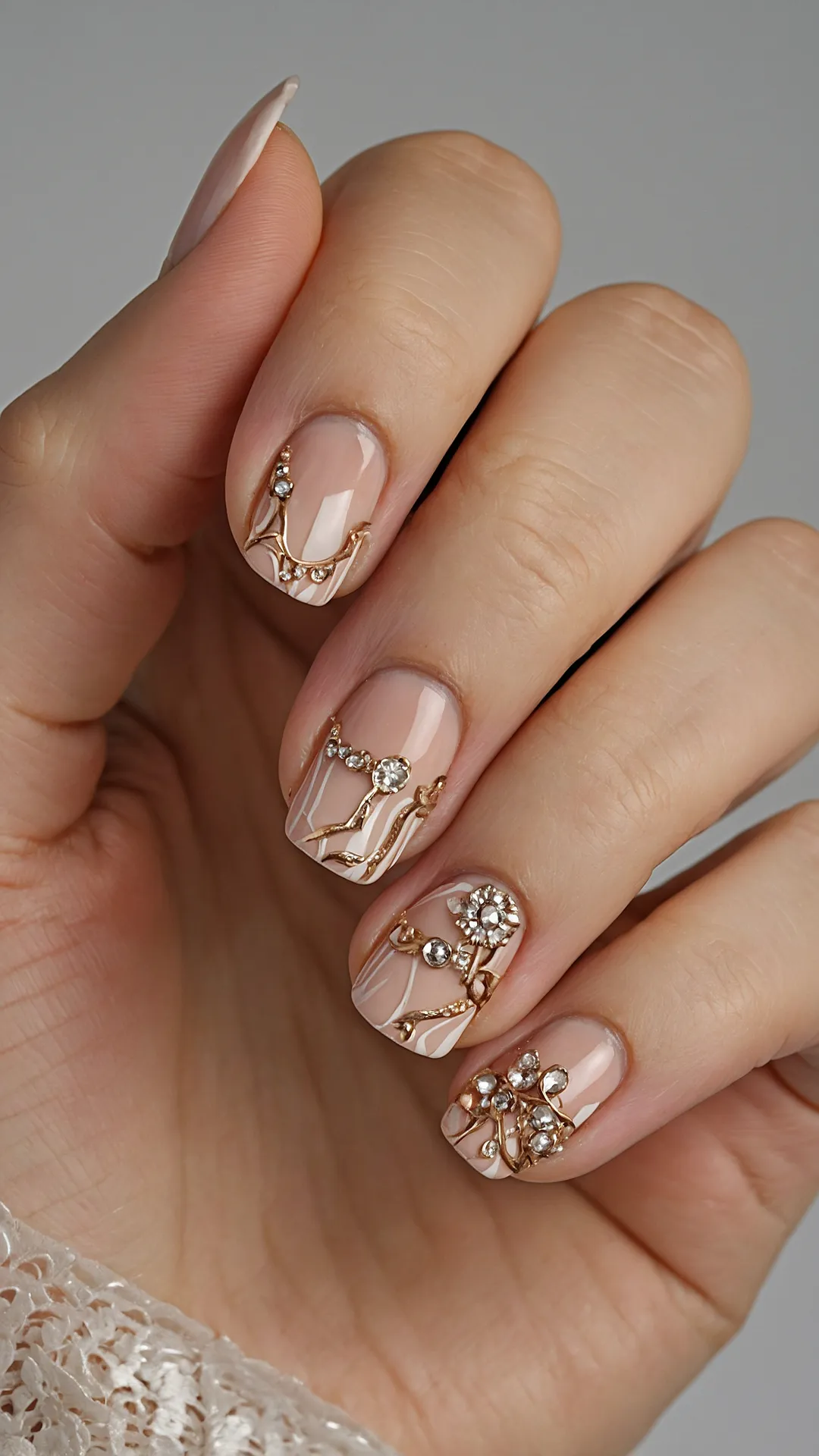 Gilded Autumn Mani