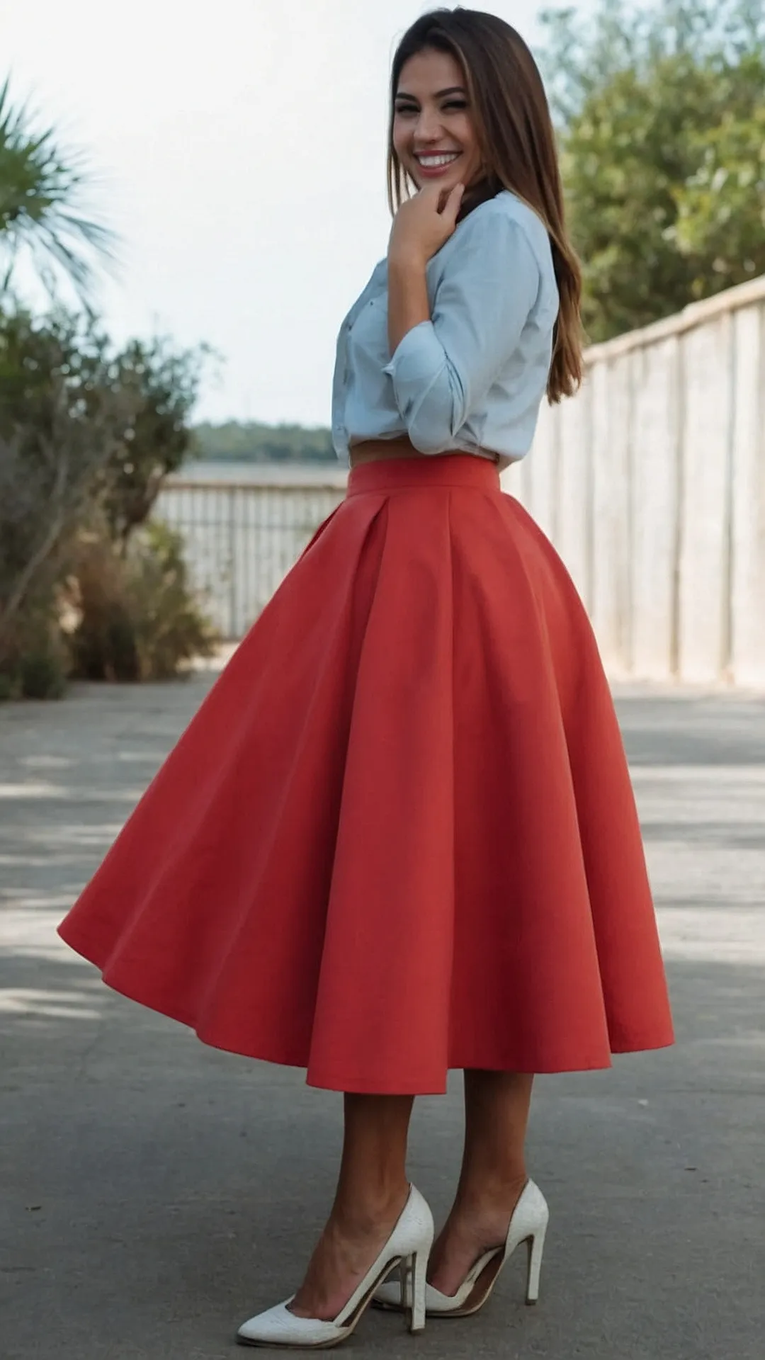 Skirt Goals:  She's got the look!