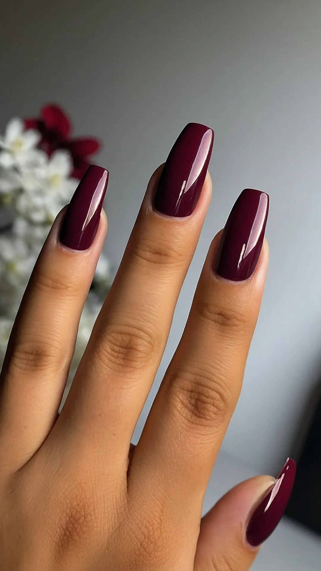 Wine-Kissed Nails