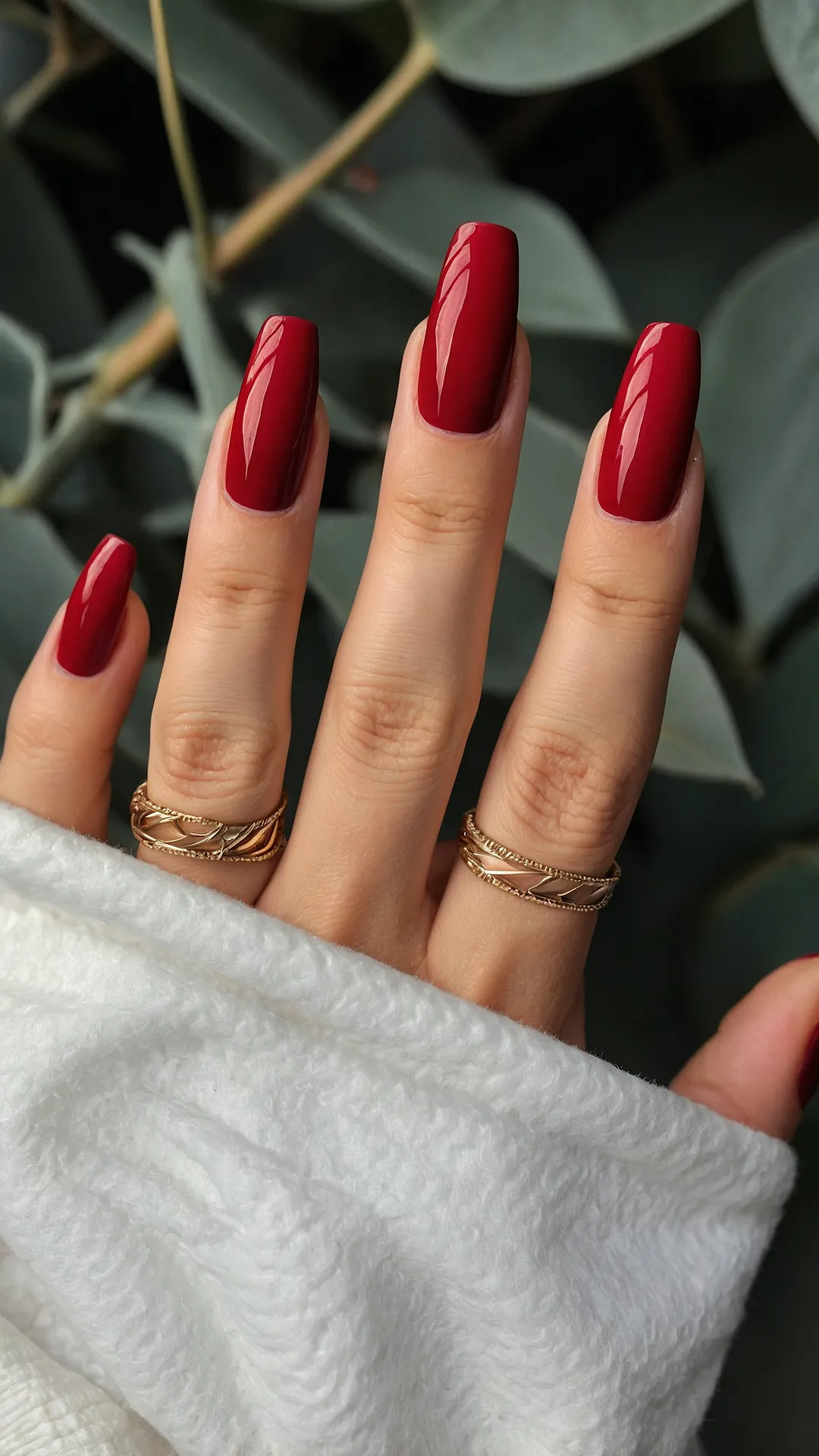 Burgundy Boss Mani